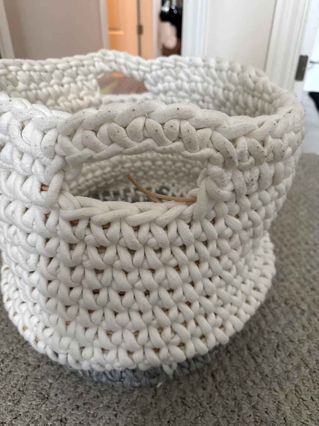 Hand-knitted Storage Basket - photo 3