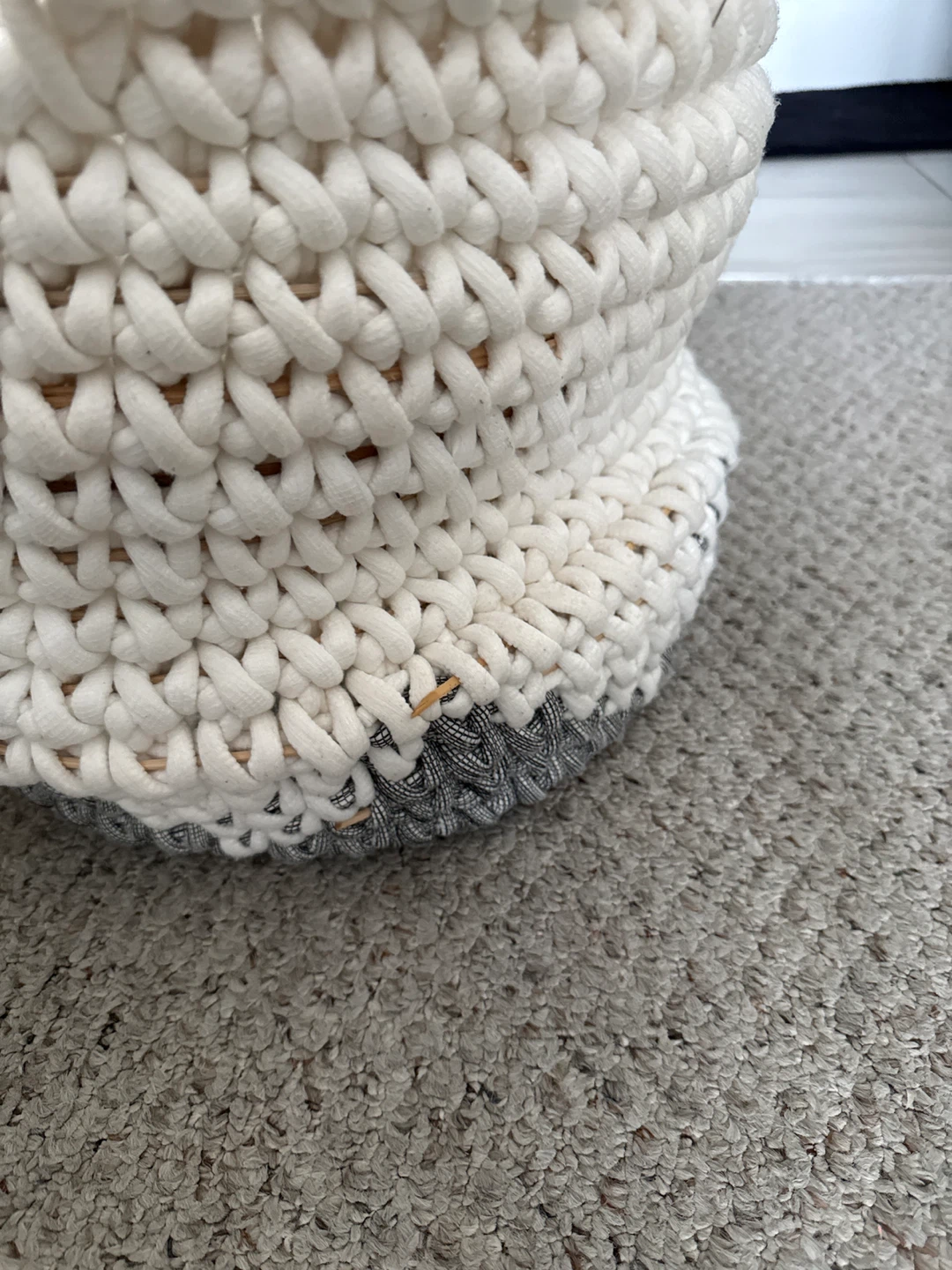 Hand-knitted Storage Basket - photo 2