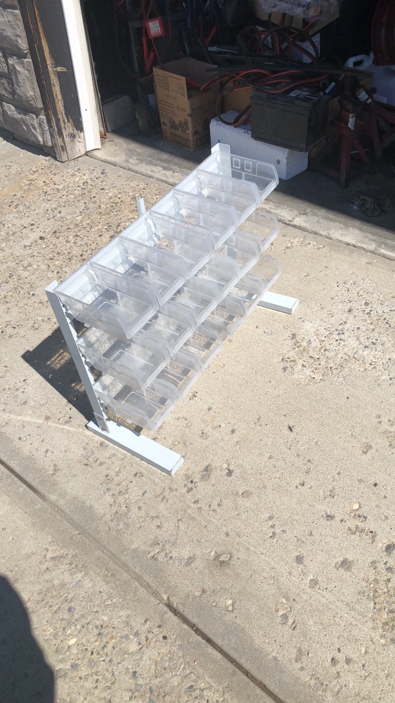 Plastic Storage Bin Organizer Shelf
