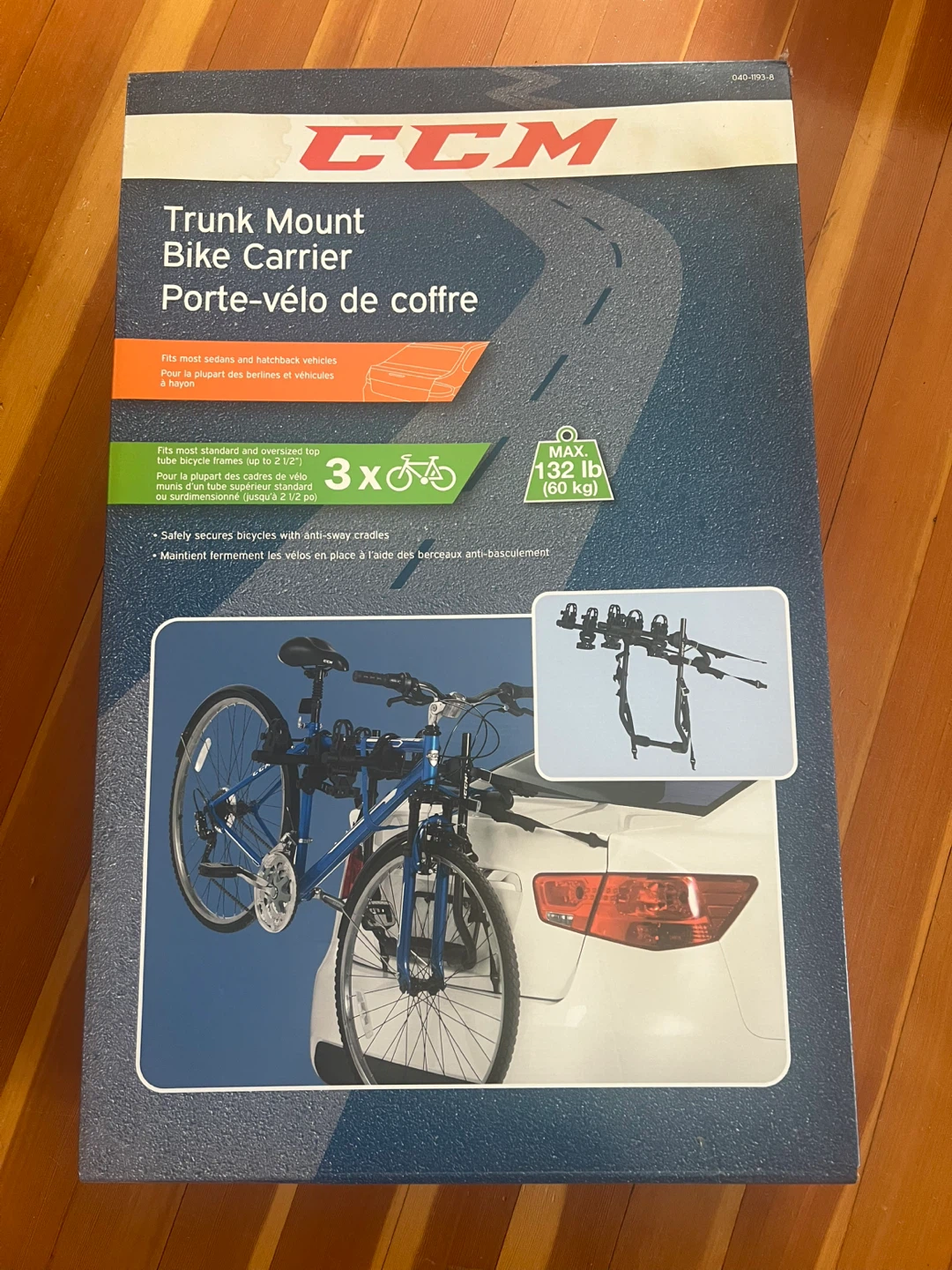 CCM Trunk Mount 3-Bike Carrier