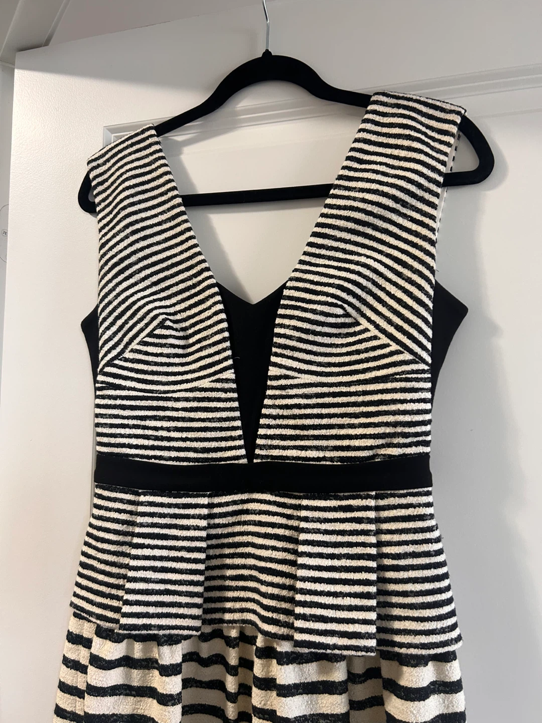 BCBGMAXAZRIA piper striped peplum dress size 4 - photo 4