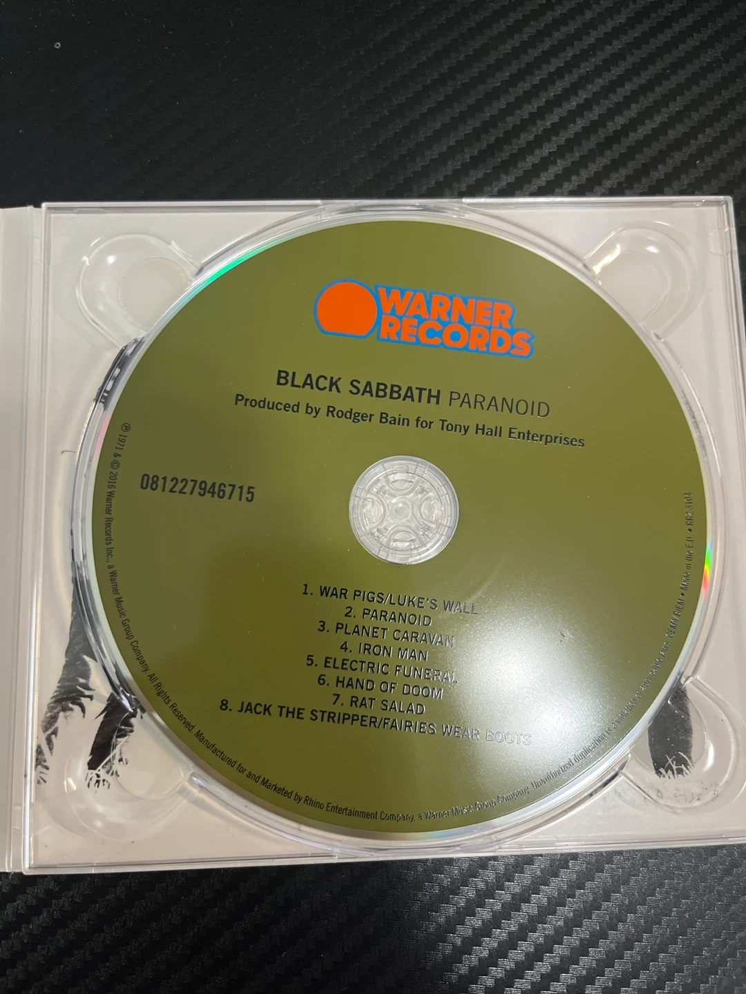 Black Sabbath Paranoid CD - photo 2