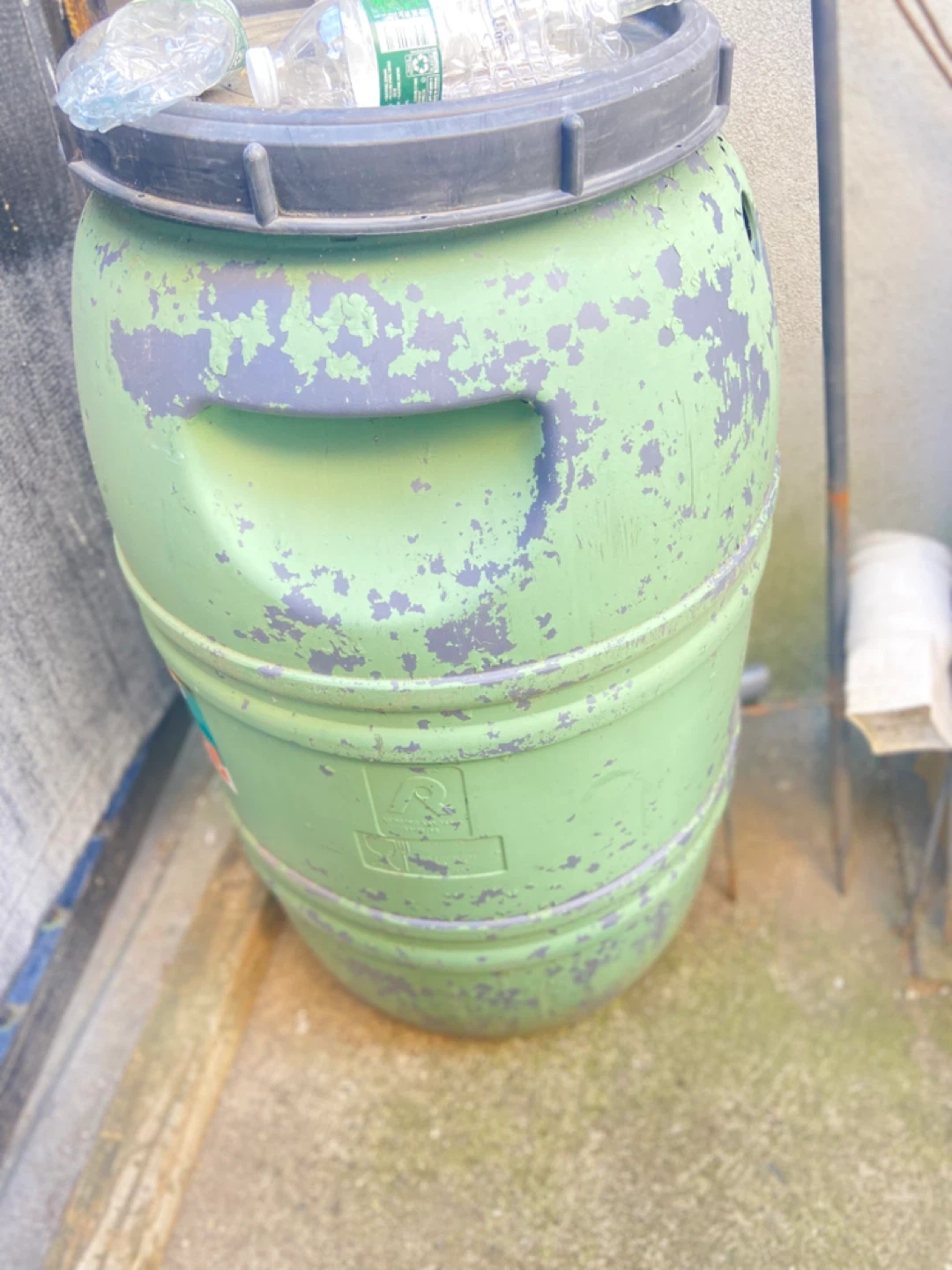 Blue Plastic Barrel - photo 2