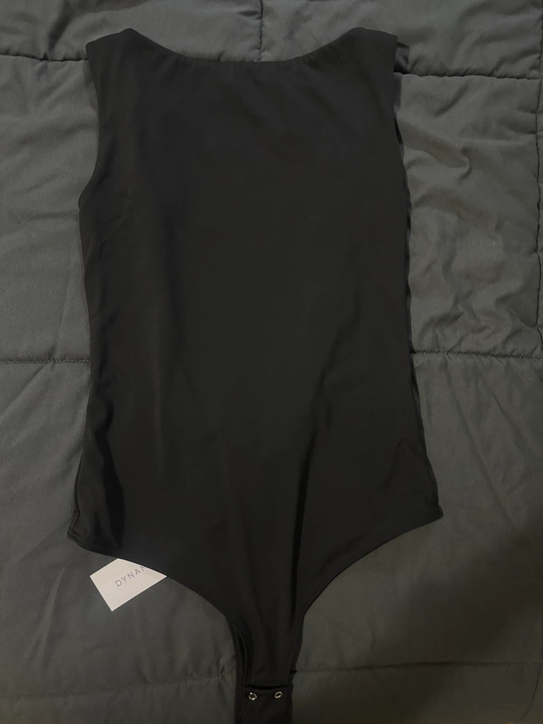 Dynamite Sculpt Cowl Back Bodysuit - Black, Size S/P - photo 4