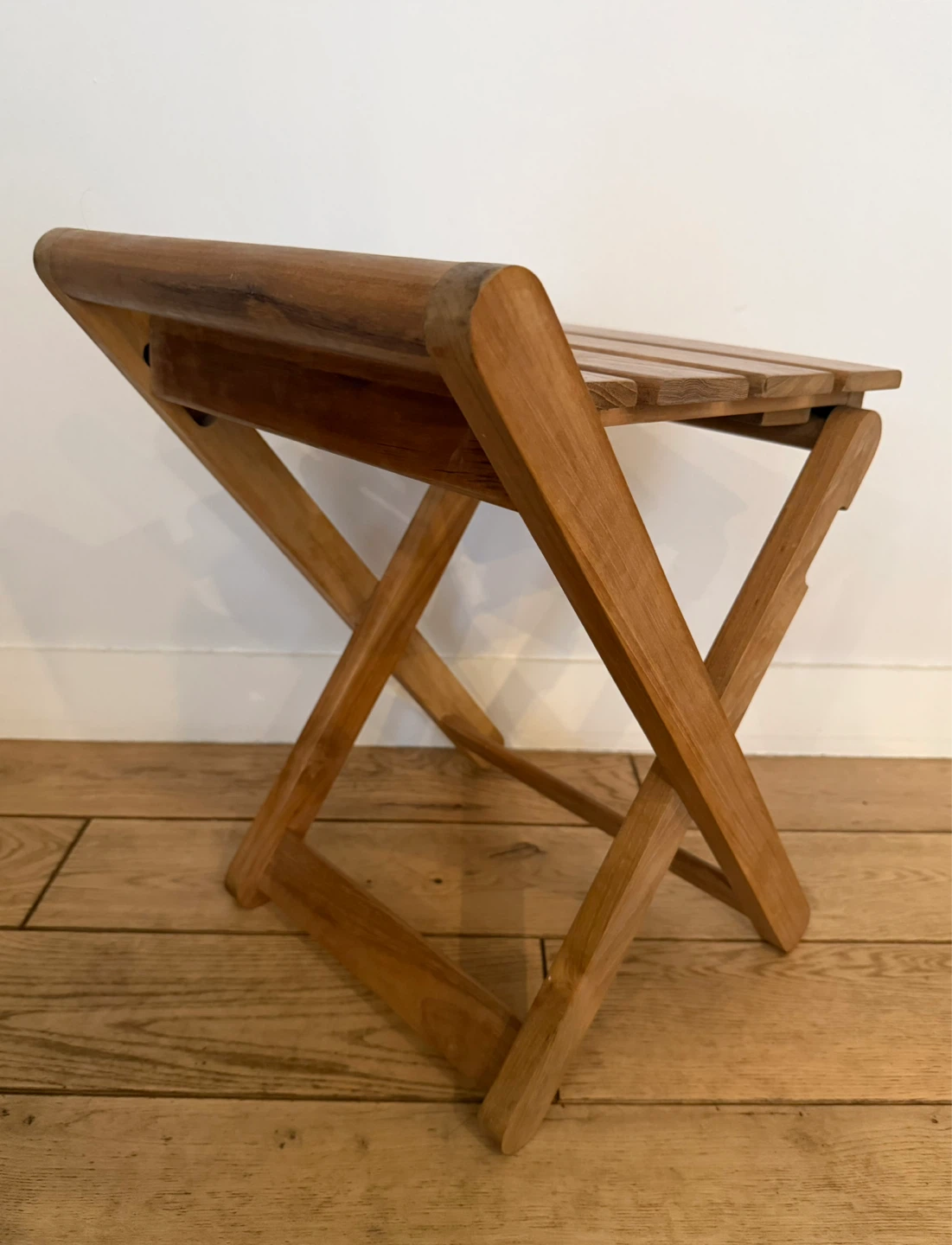 Teak Shower Folding Stool New - photo 5