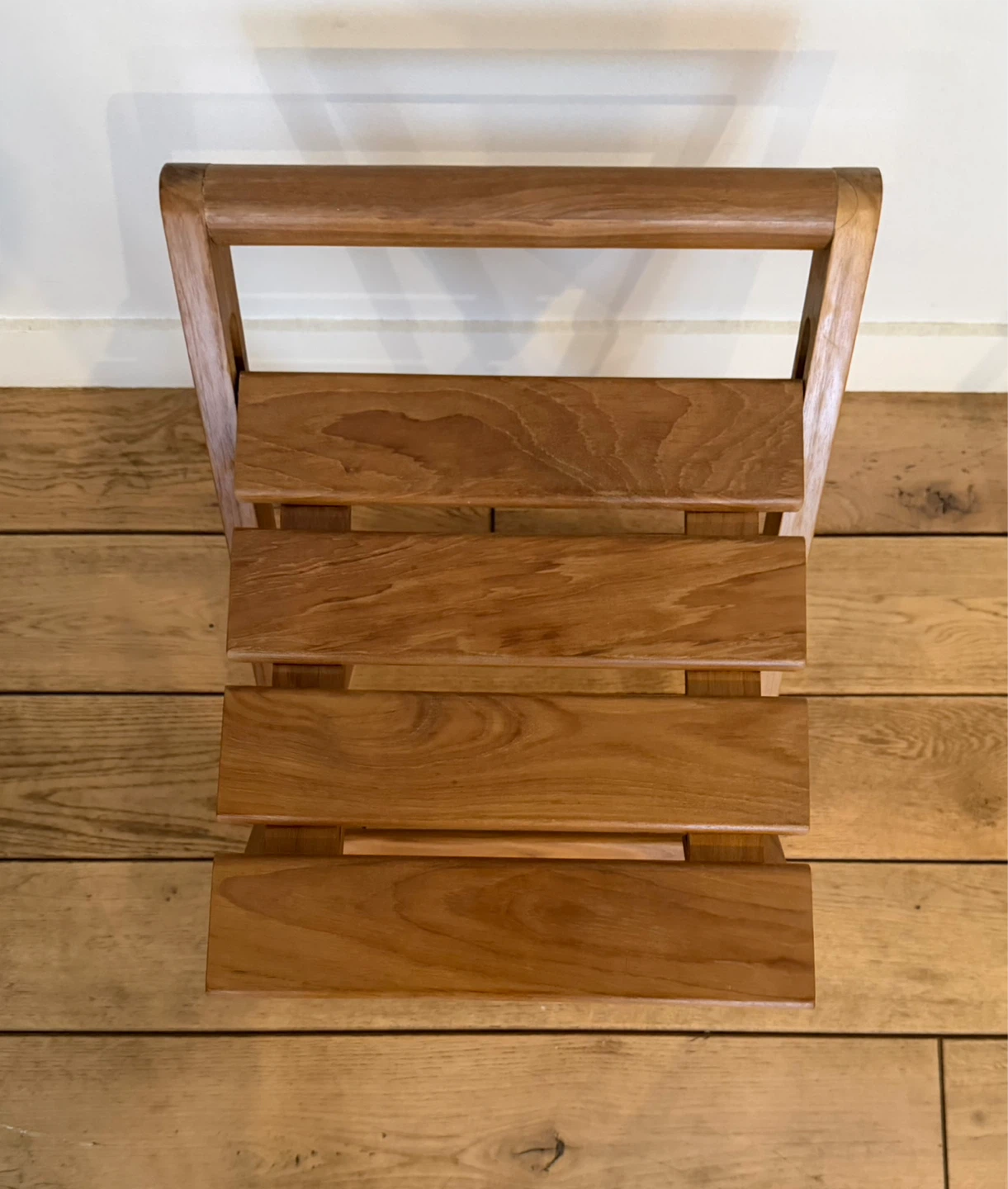 Teak Shower Folding Stool New - photo 2