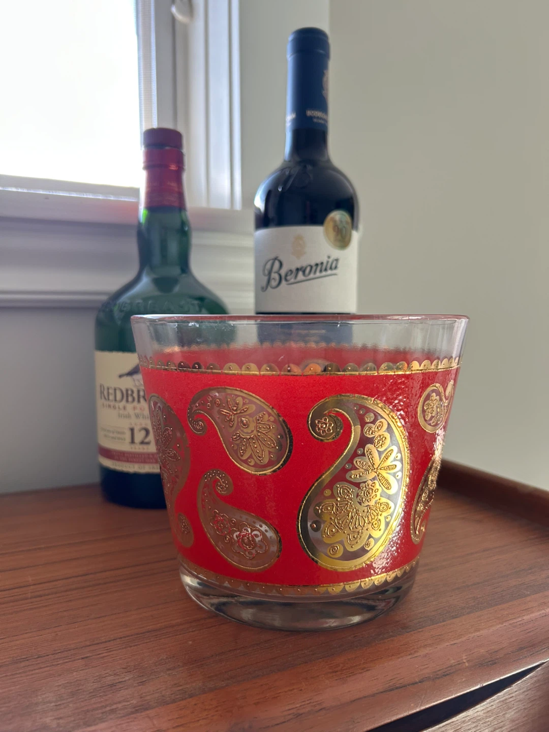 Mid century modern ice bucket (glass bowl)