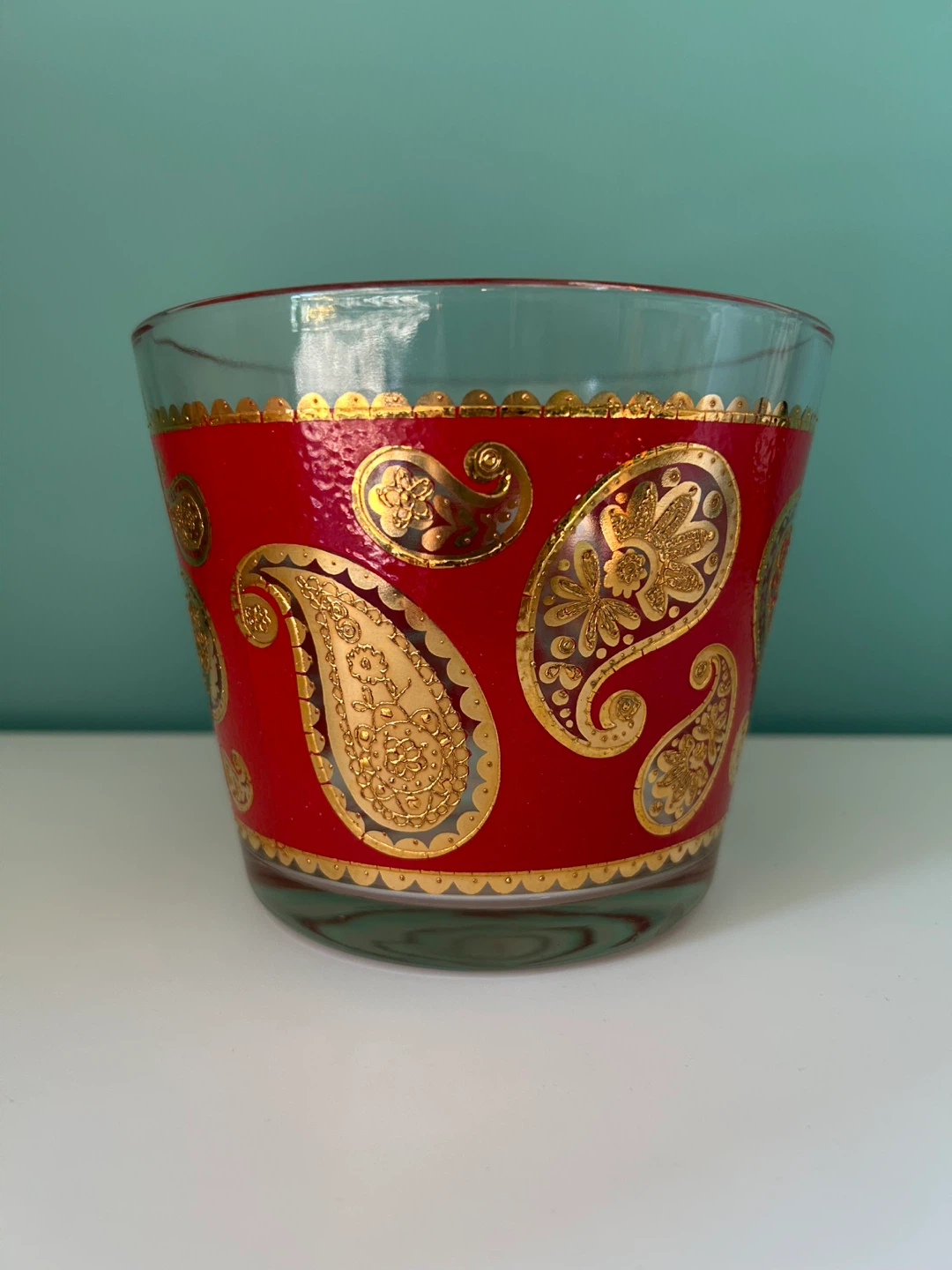 Mid century modern ice bucket (glass bowl) - photo 4
