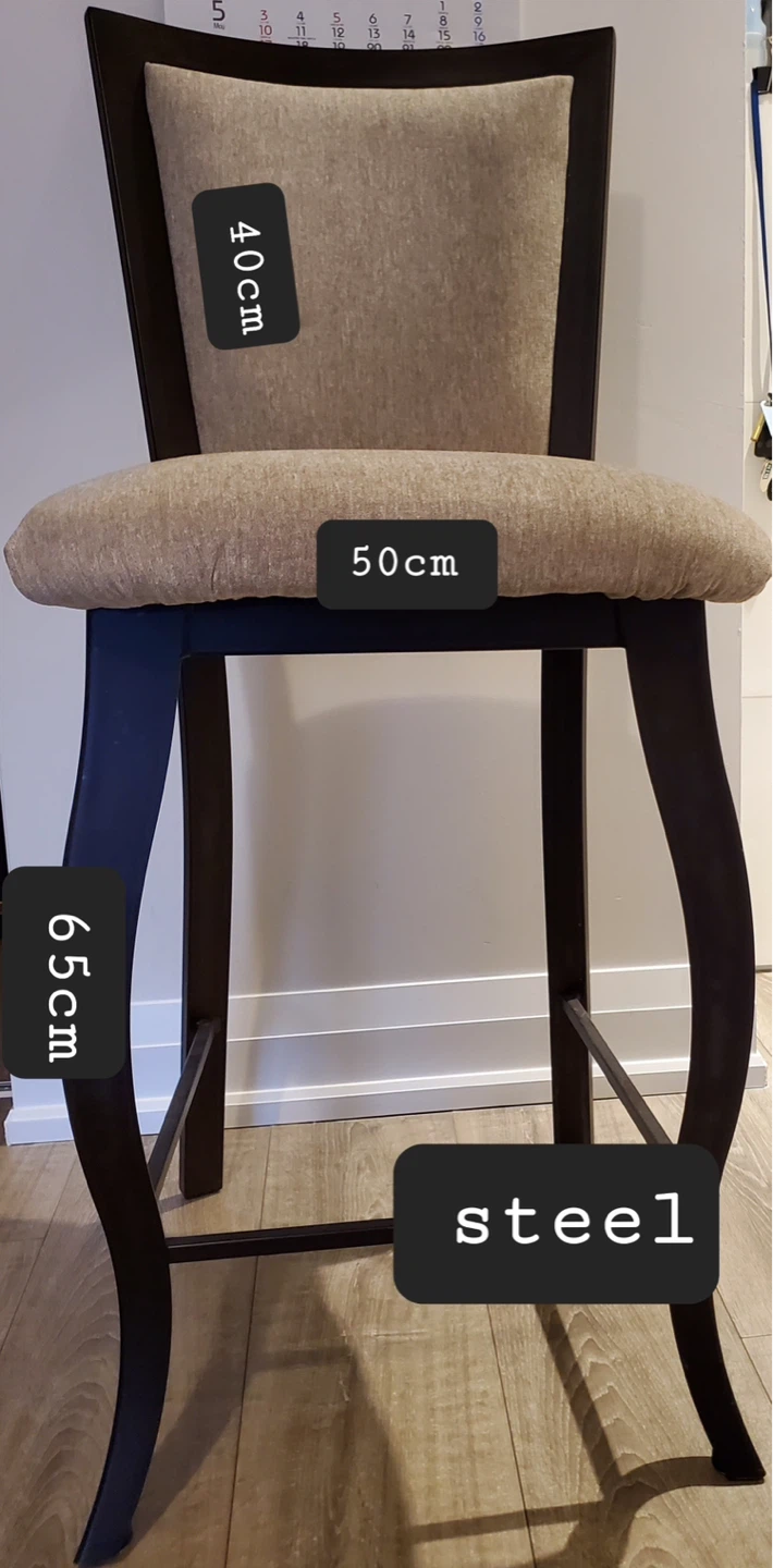 Bar Stool with Padded 2Seat $45 each. 2for 80