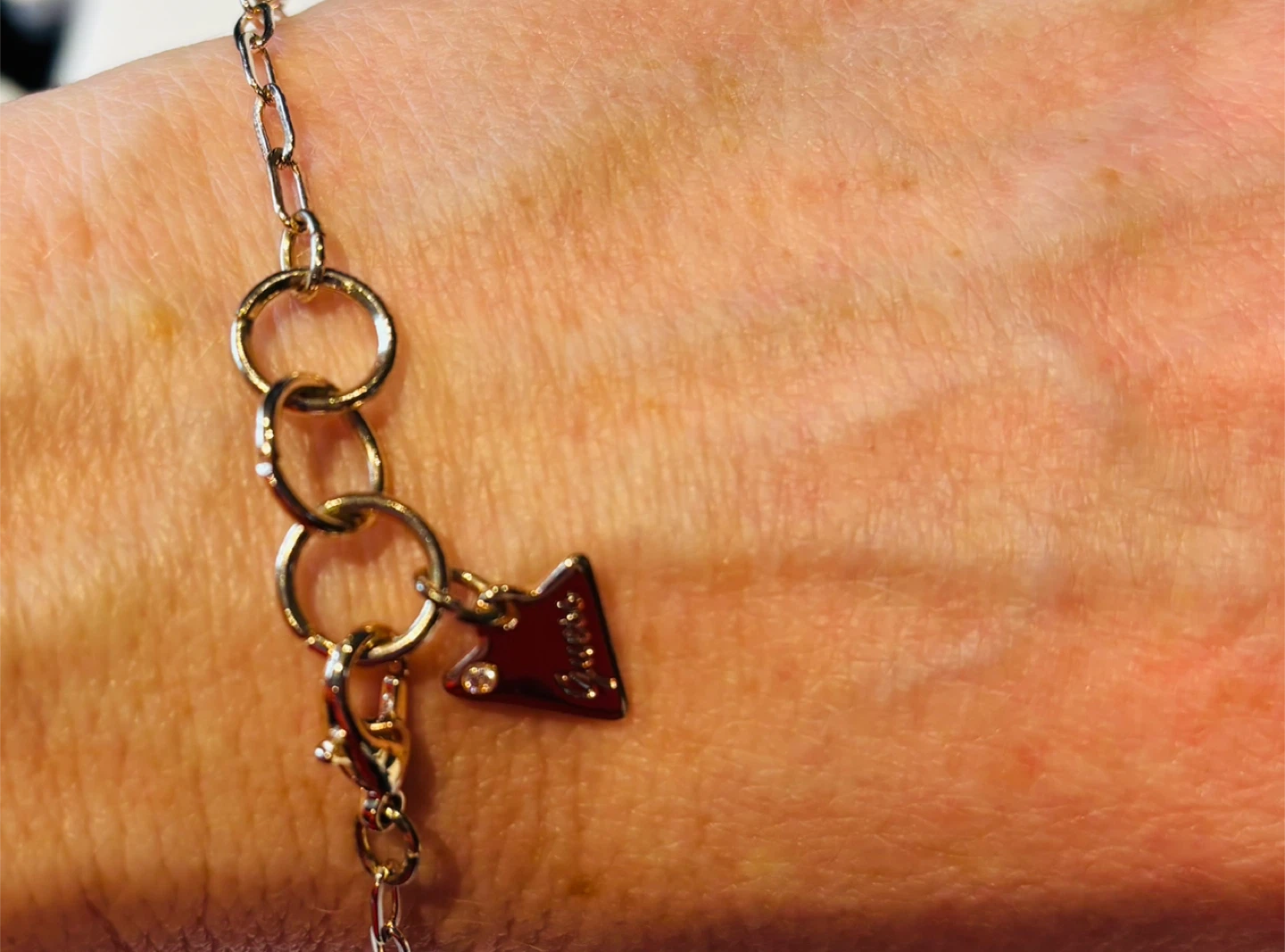 Guess Cross Rose Gold Costume Bracelet - photo 4
