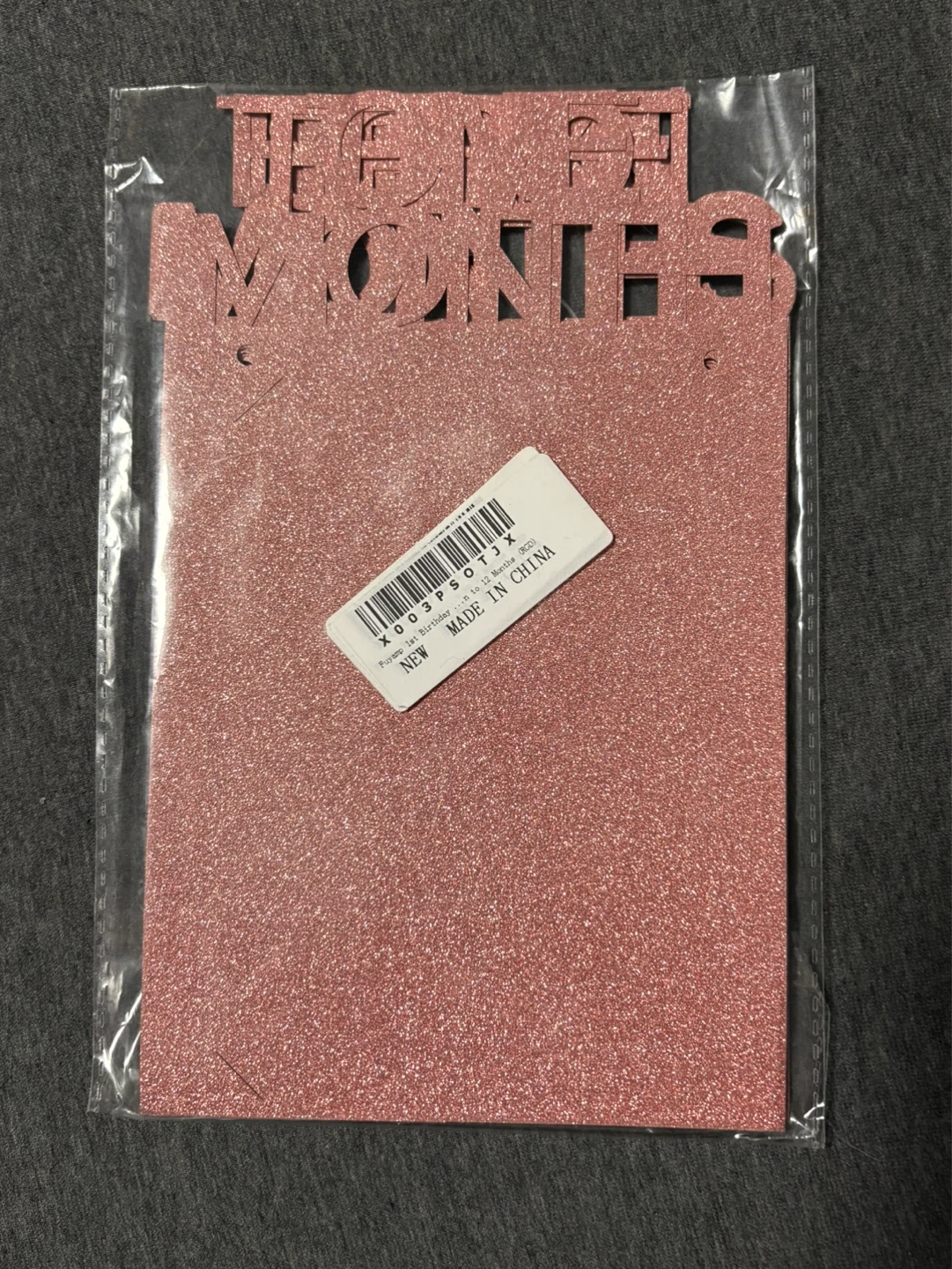 NIP Rose Gold 1st year Birthday Photo Banner - photo 2