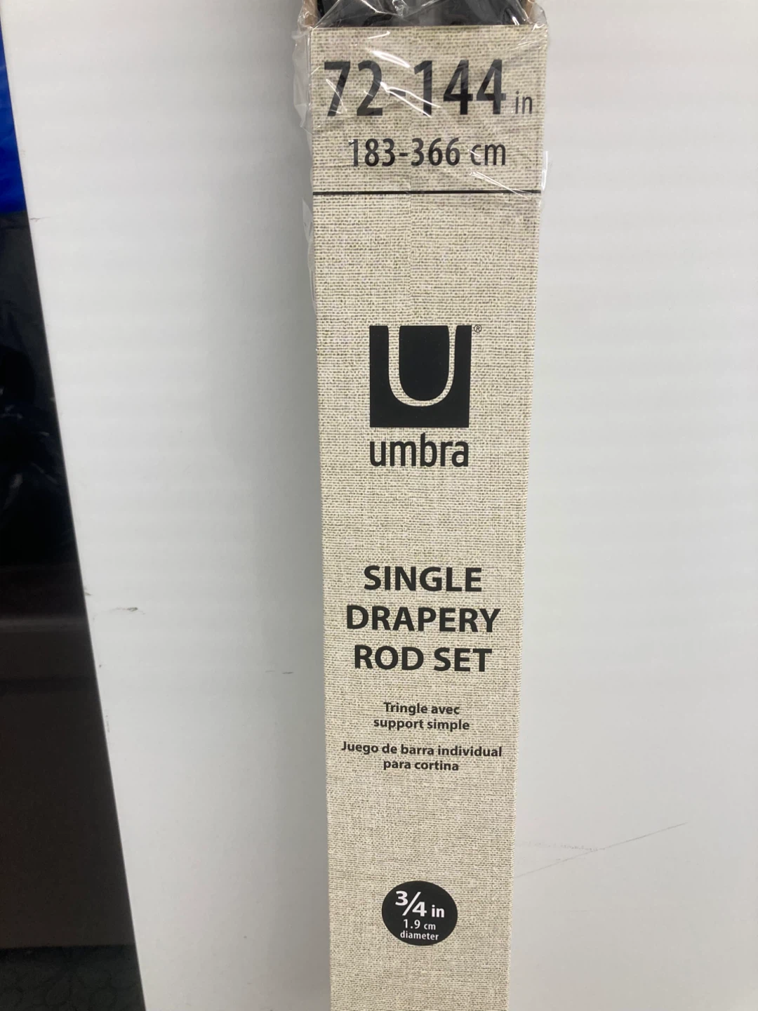 Umbra Single Drapery Rod Set 72-144 inches - photo 4