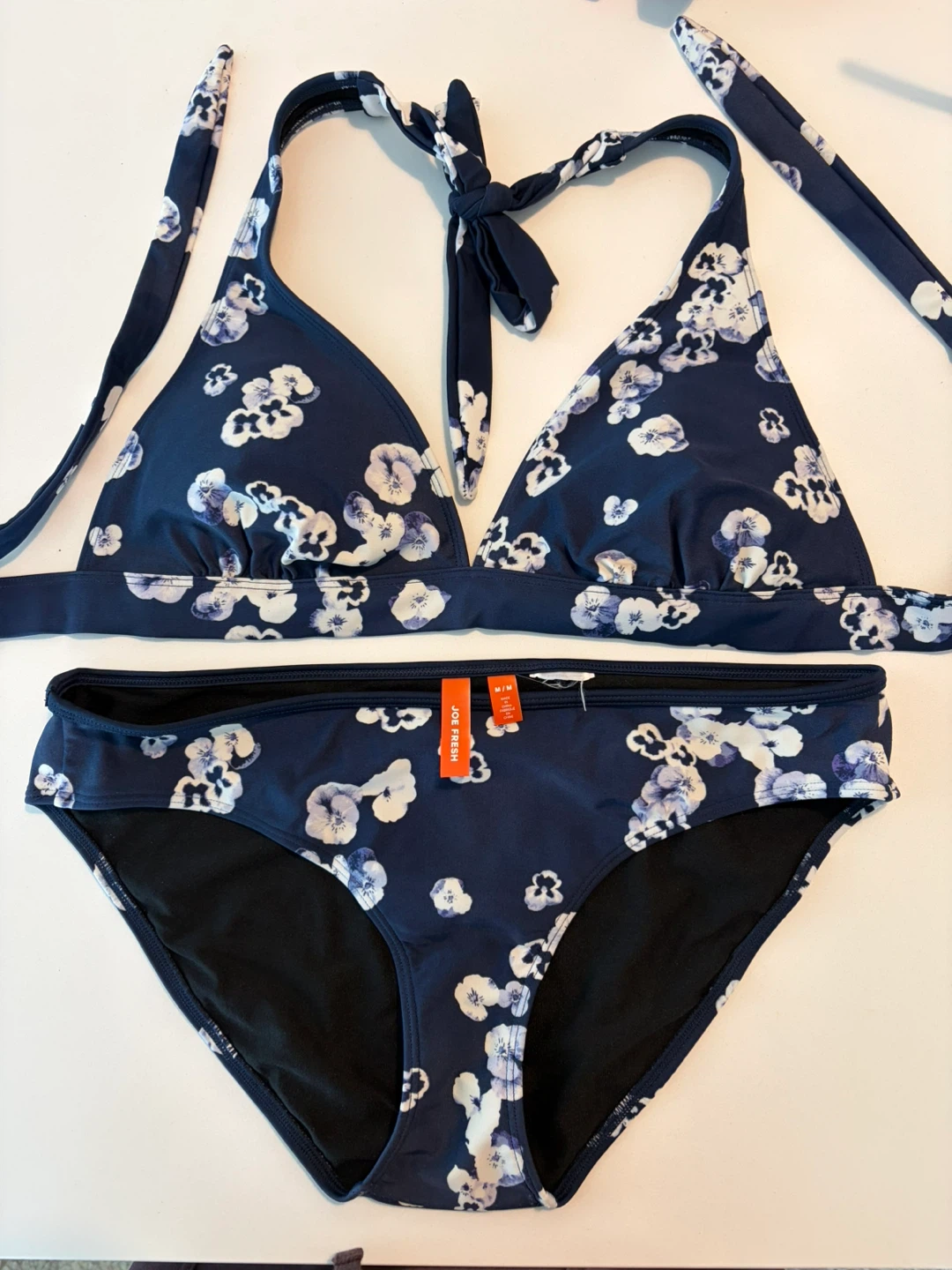 Joe Fresh Navy Floral Bikini Set - Medium