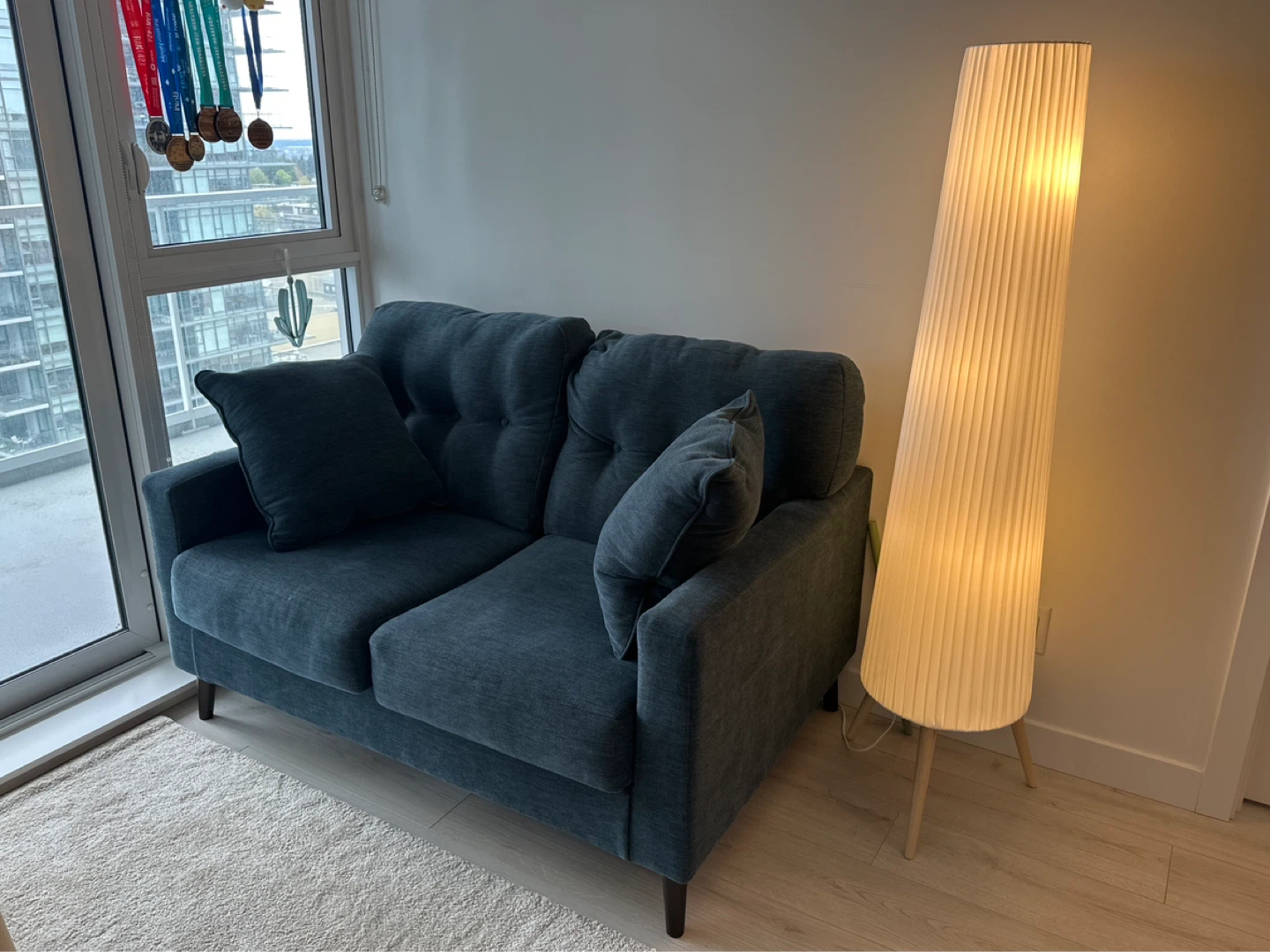 Ashley Furniture Bixler Loveseat (Navy) - photo 2