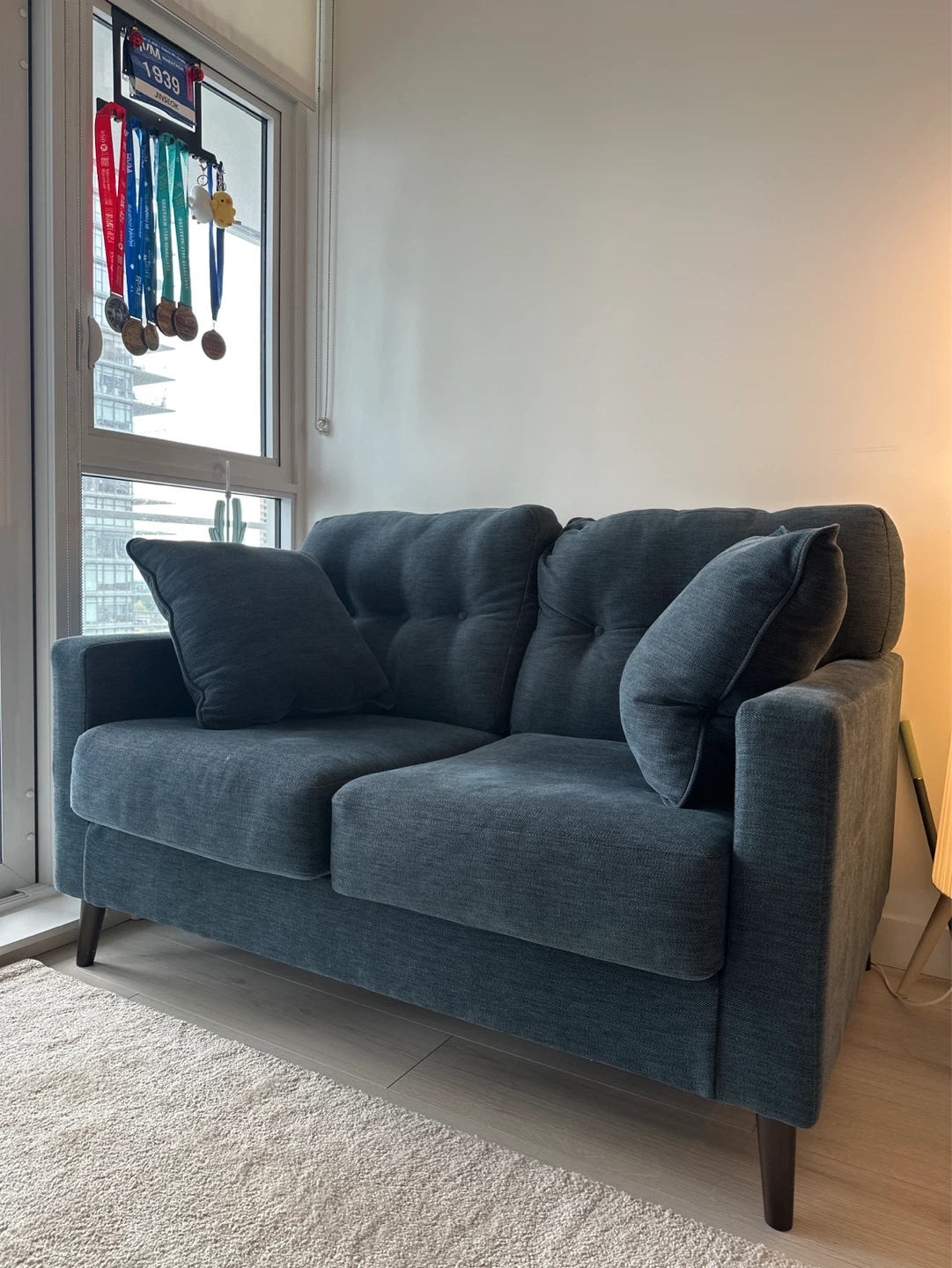 Ashley Furniture Bixler Loveseat (Navy) - photo 3