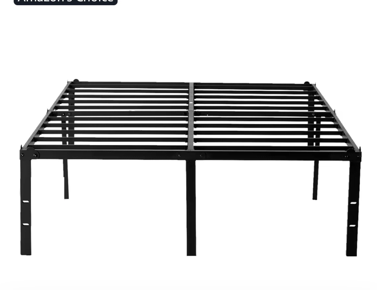 Black Metal Bed Frame - Queen Size
