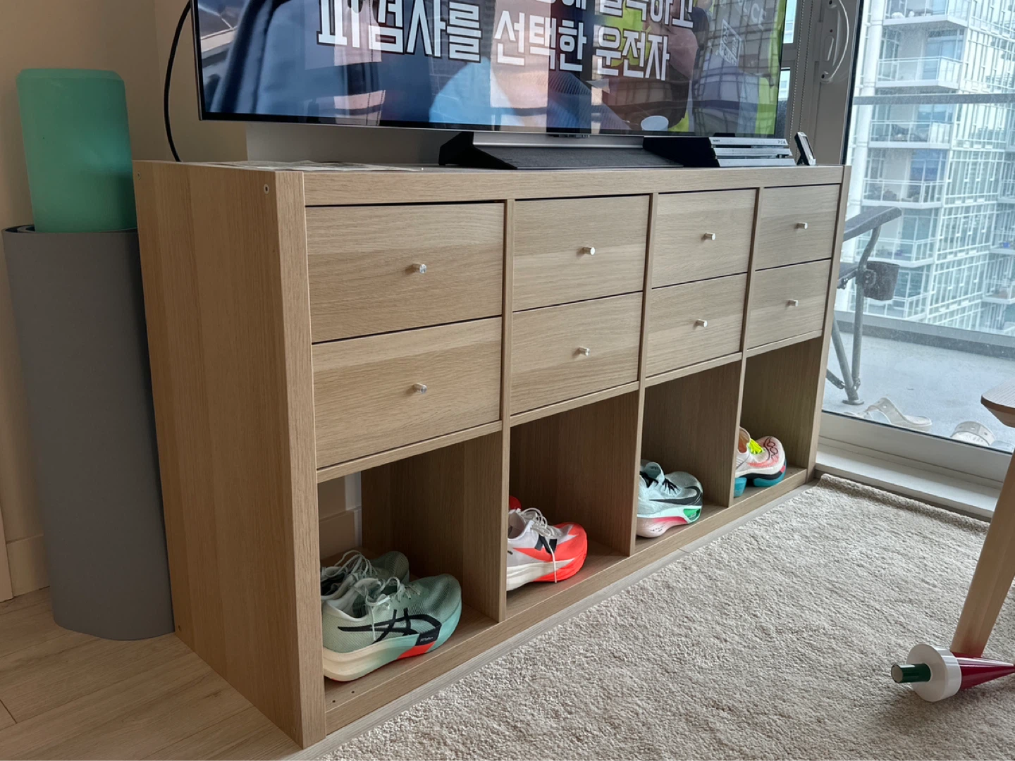IKEA KALLAX Shelf Unit (8 Cubes) – Storage Combo