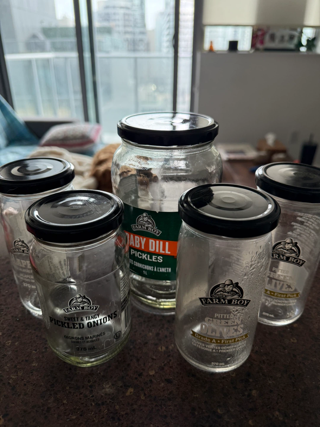 Empty Glass Jars