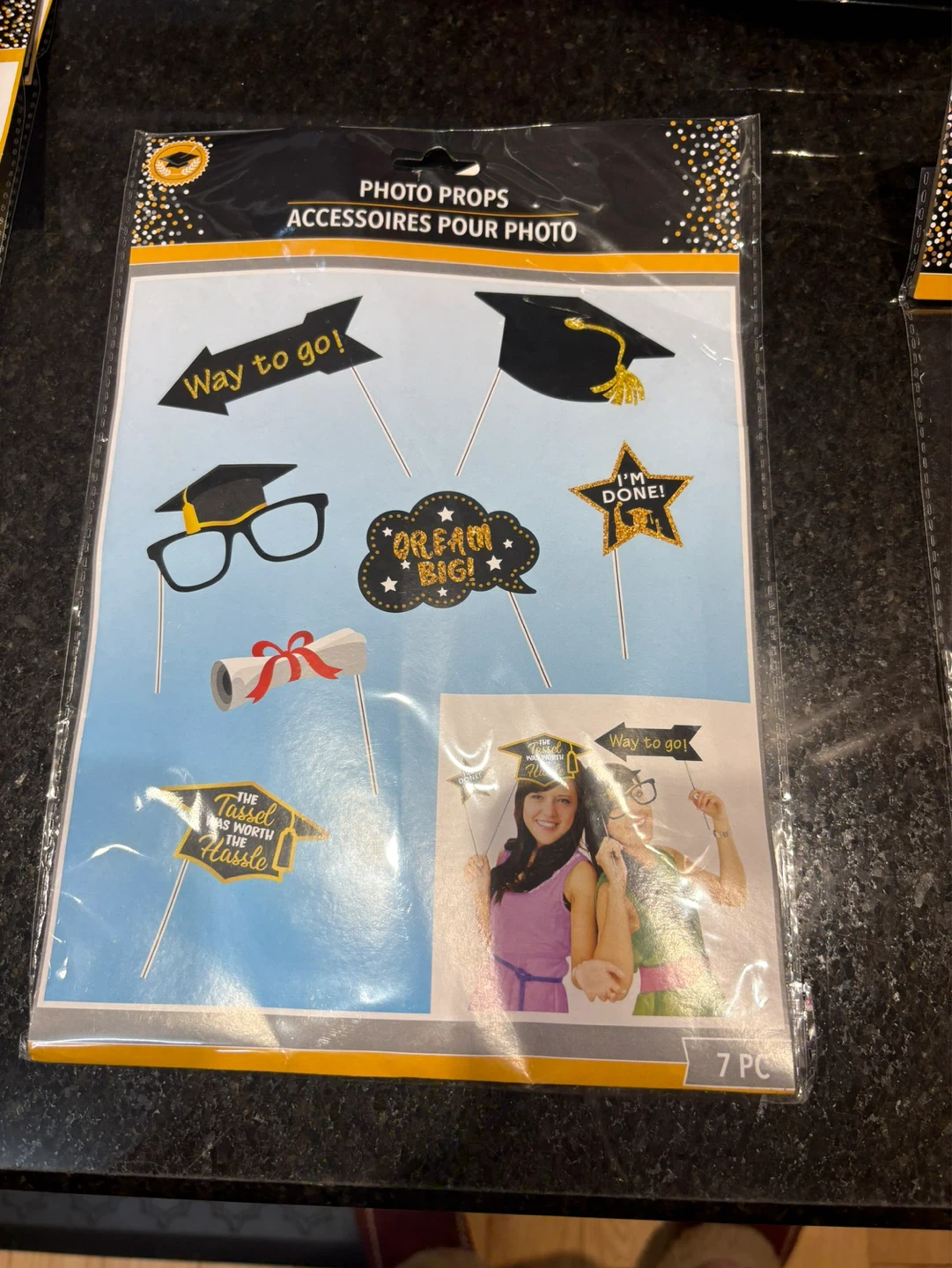 Graduation Party Photo Booth Props - 7 Pcs - photo 4