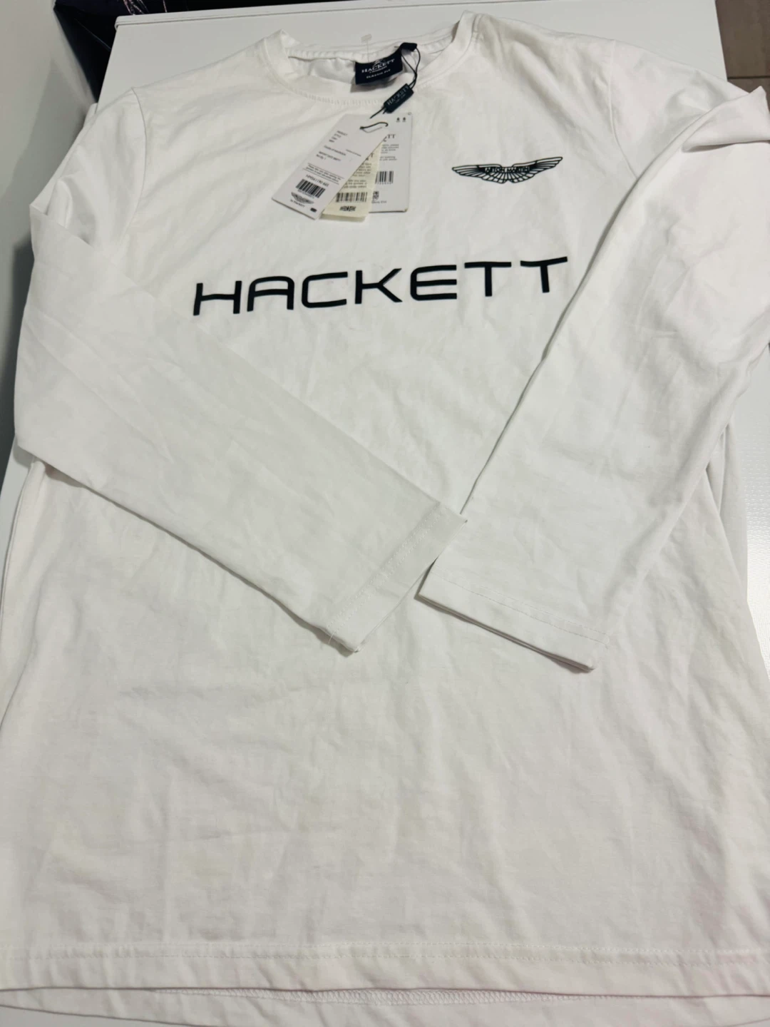 Hackett Aston Martin Long Sleeve T-Shirt White - photo 3