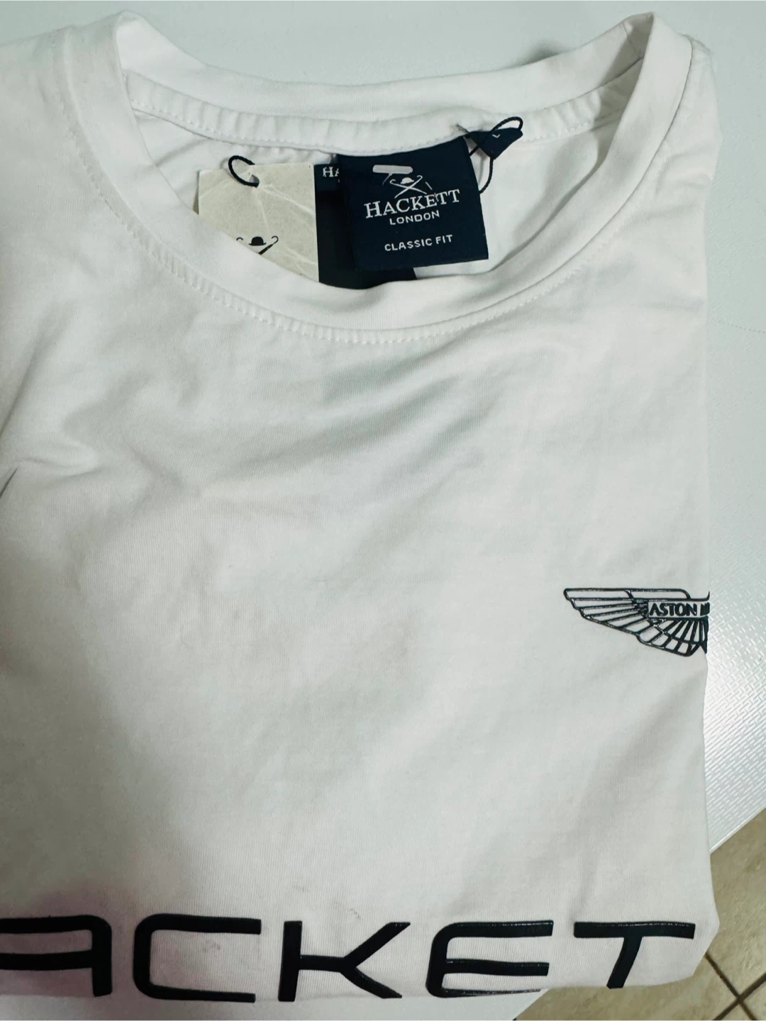 Hackett Aston Martin Long Sleeve T-Shirt White - photo 5