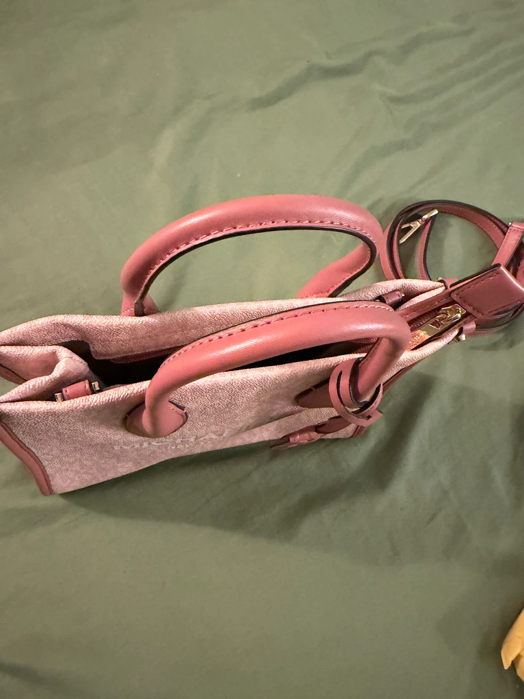 Michael Kors Pink Monogram Tote Bag with Strap - photo 3