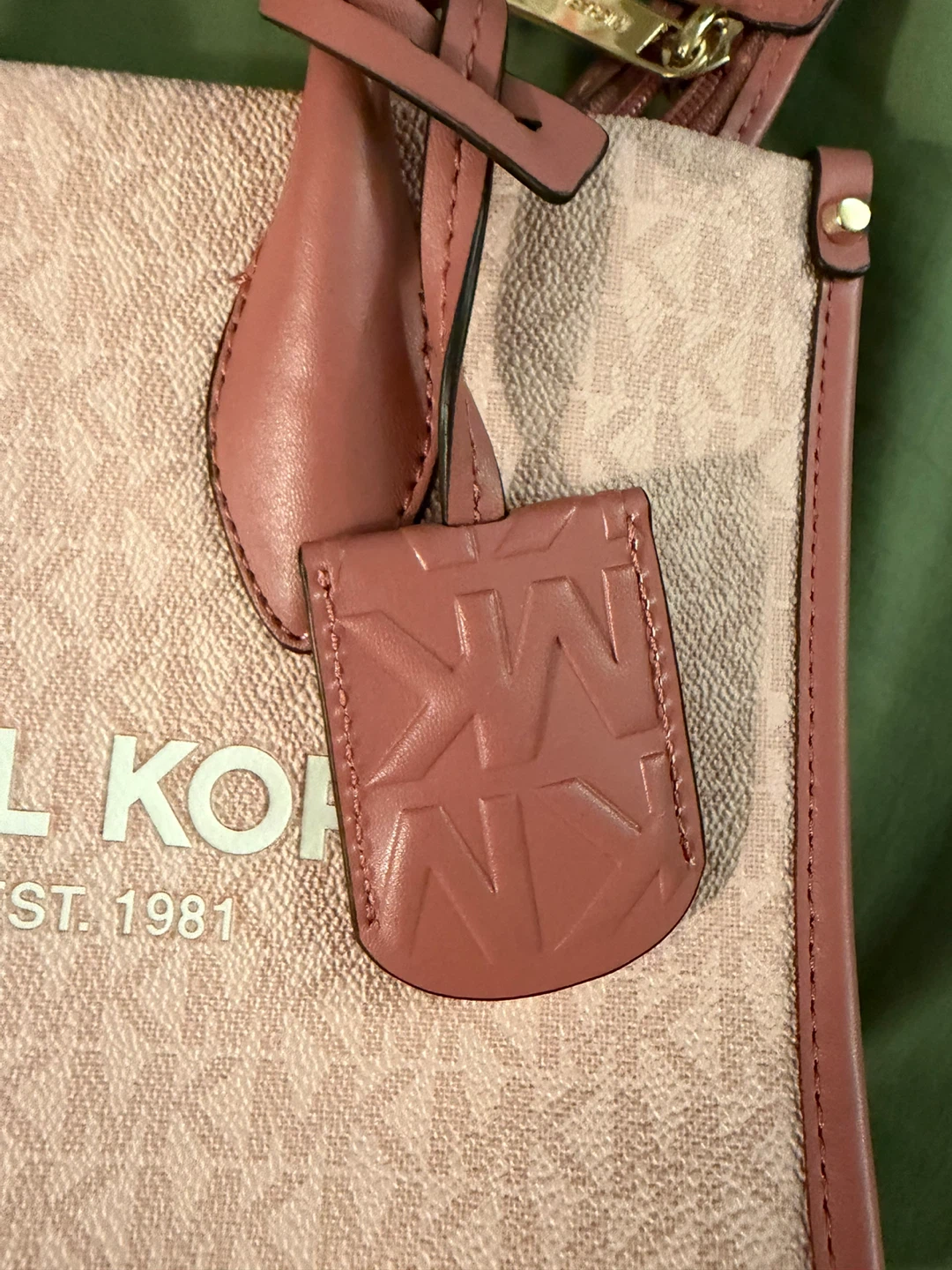 Michael Kors Pink Monogram Tote Bag with Strap - photo 4