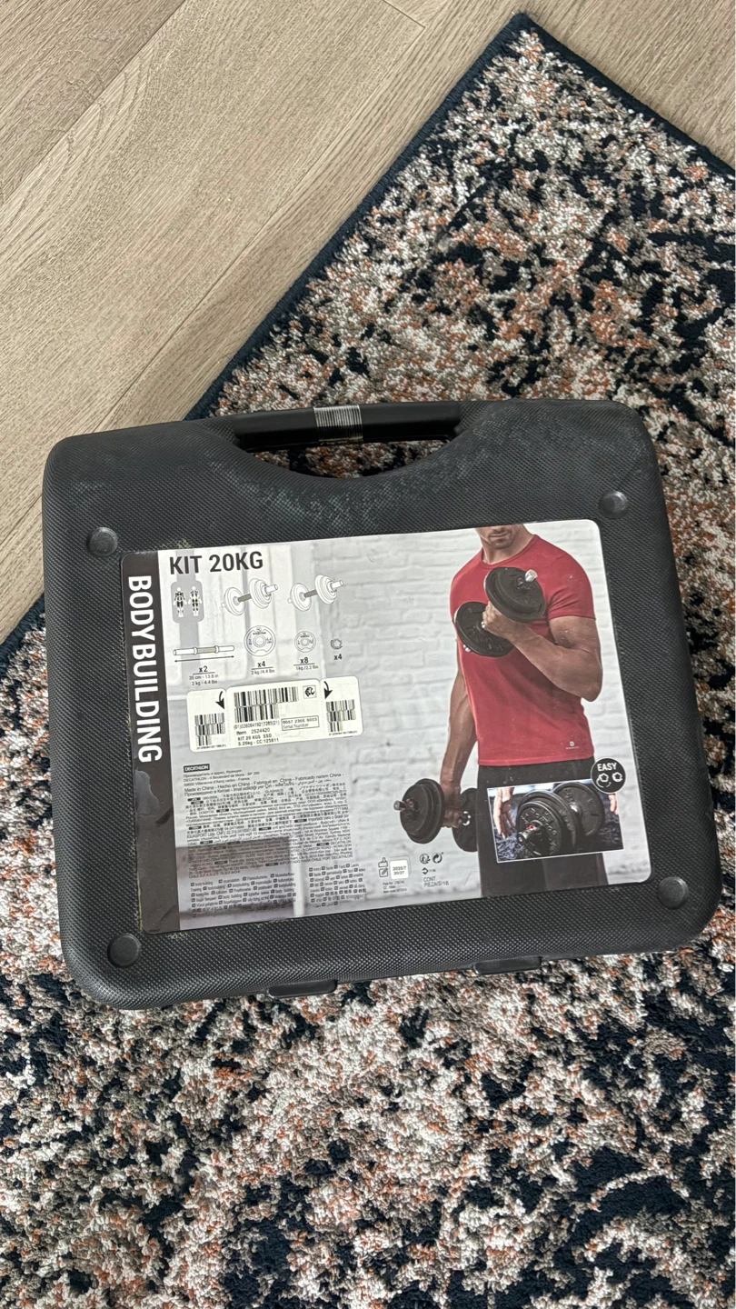 DOMYOS 20kg Bodybuilding Dumbbell Kit - photo 2