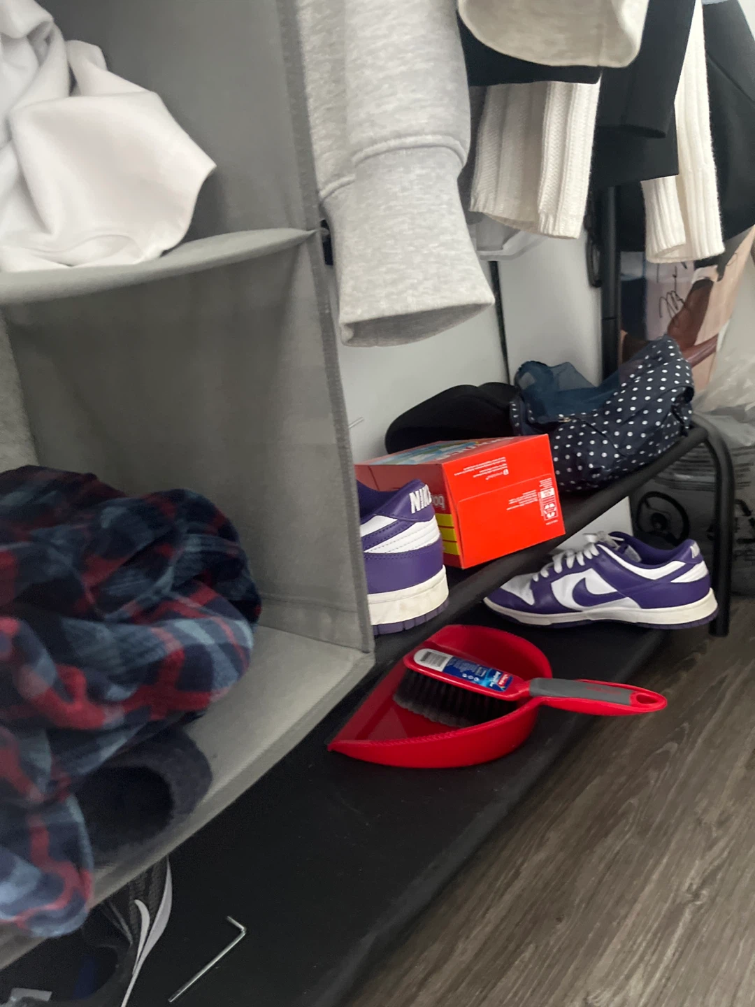 Simple Houseware Garment Rack with Storage Shelves - photo 3