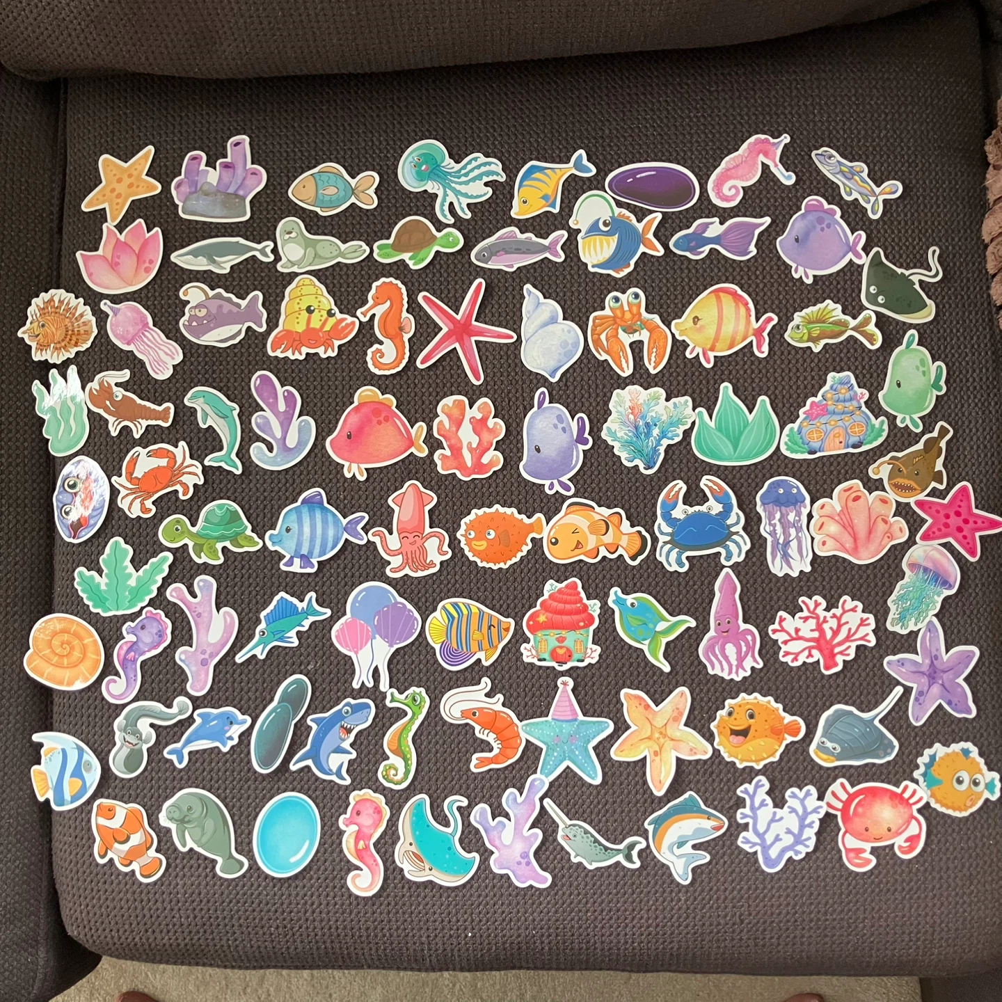 Underwater theme Vinyl Stickers (85 count)