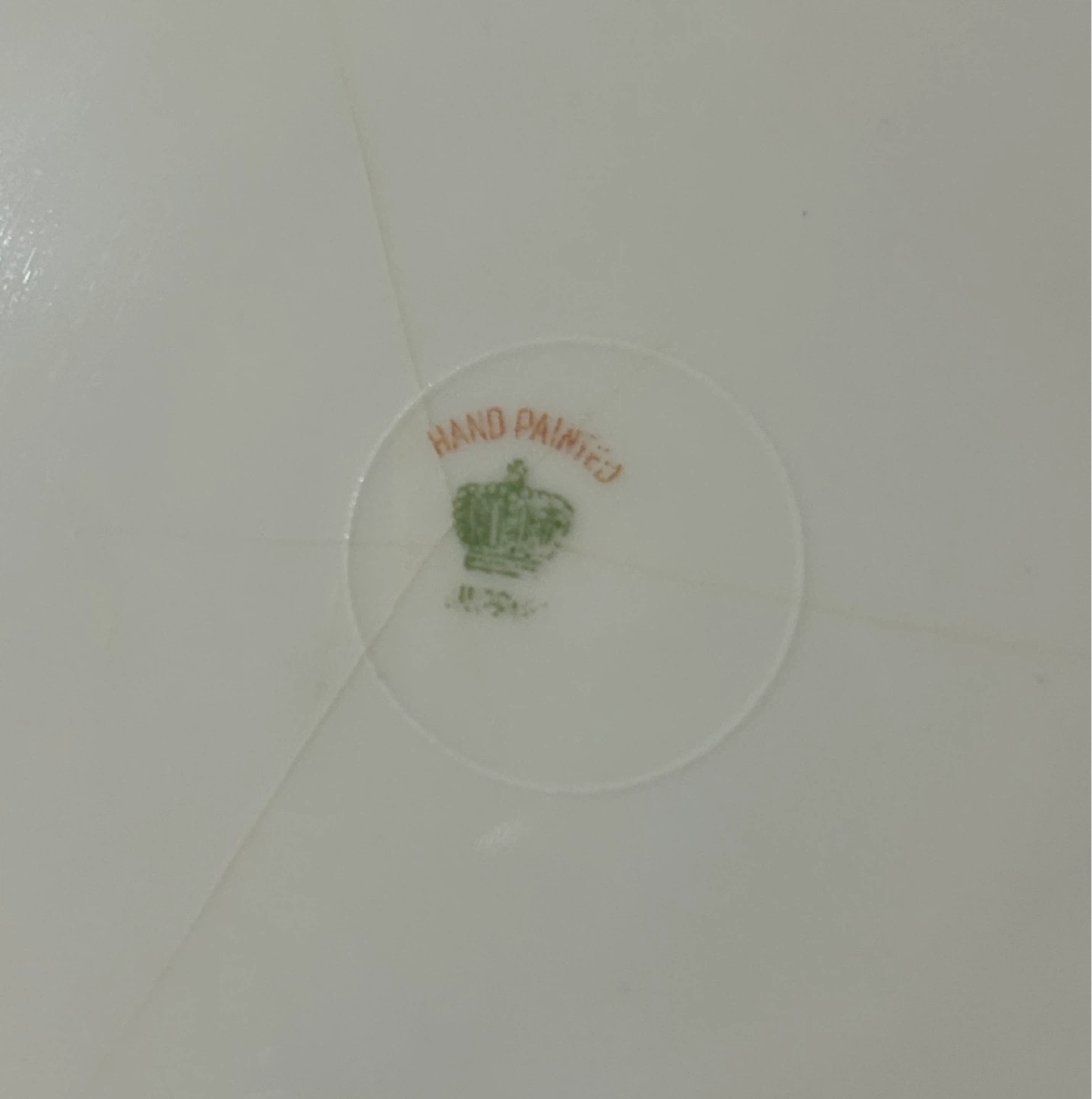 Crown Nippon Pink Floral and Vines Hand Painted Plate 6.5" - photo 2