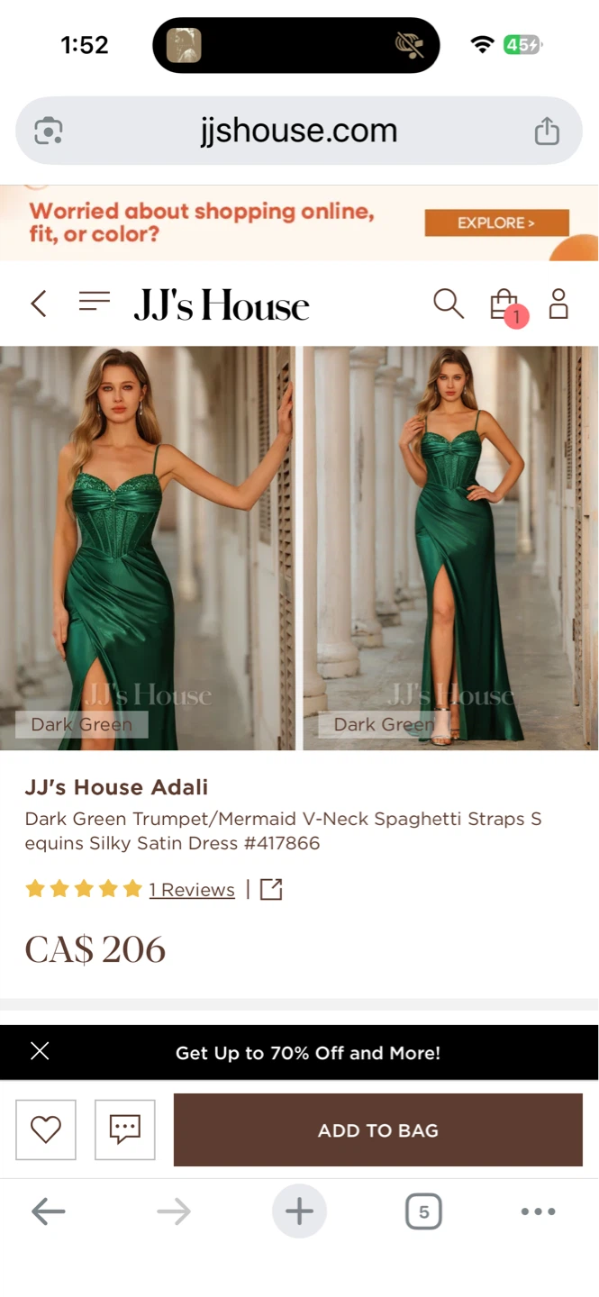Emerald Green Prom Dress - photo 5