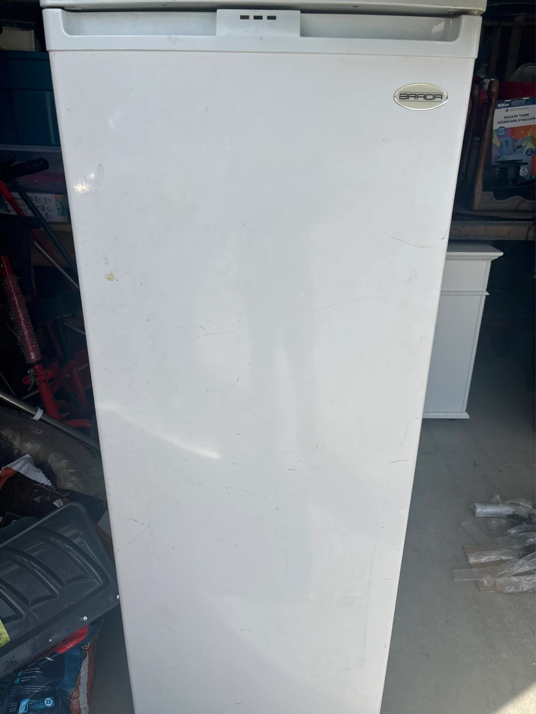 BRADA White Upright Freezer