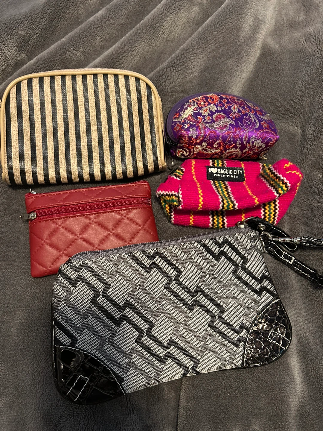Set of 5 Pouches and Coin Purses