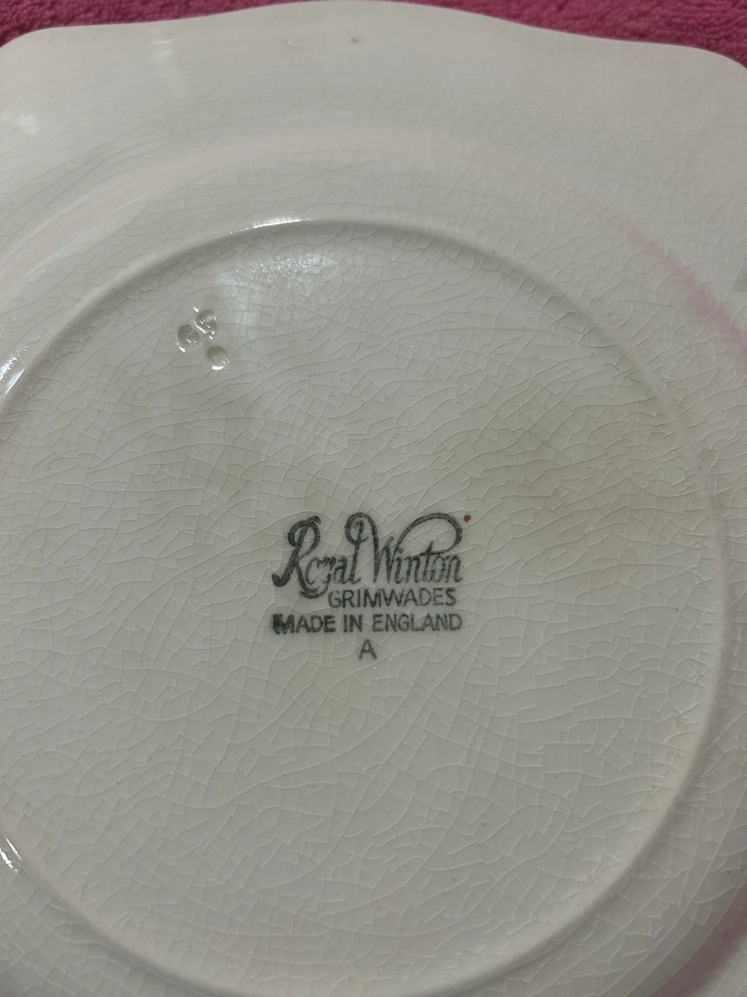 Royal Winton Grimwades Plate - Nobel United Church - photo 2