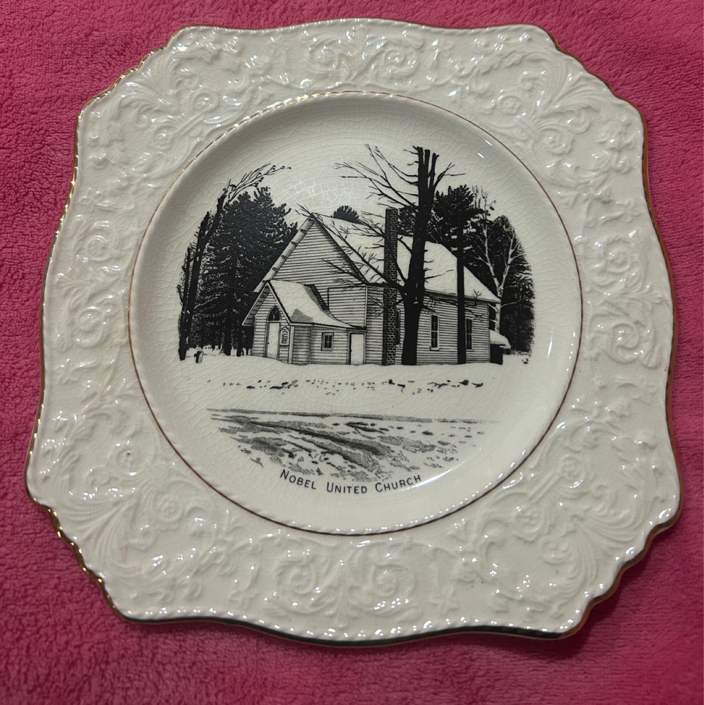 Royal Winton Grimwades Plate - Nobel United Church