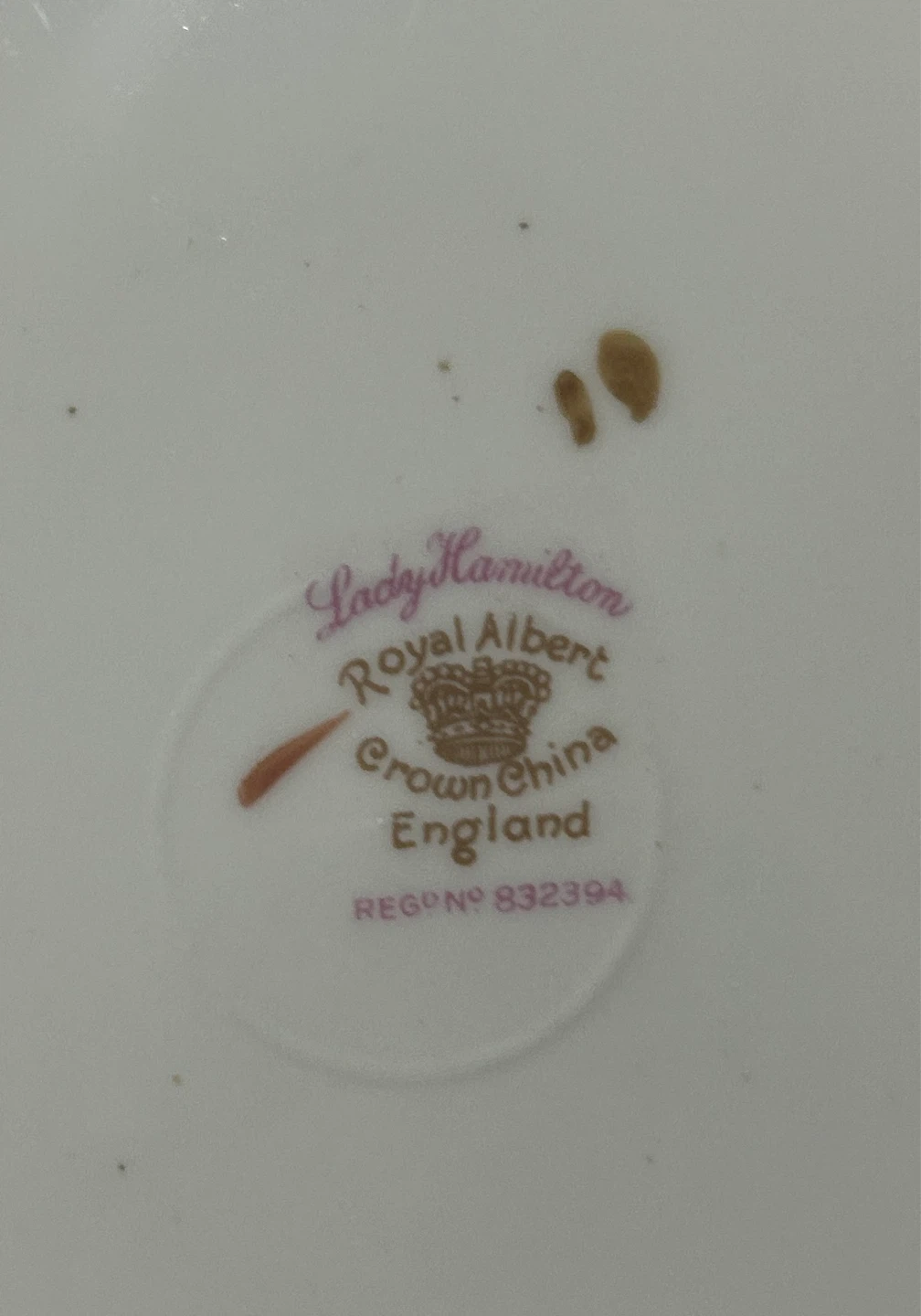 Royal Albert Lady Hamilton Bone China Cake Plate - photo 2