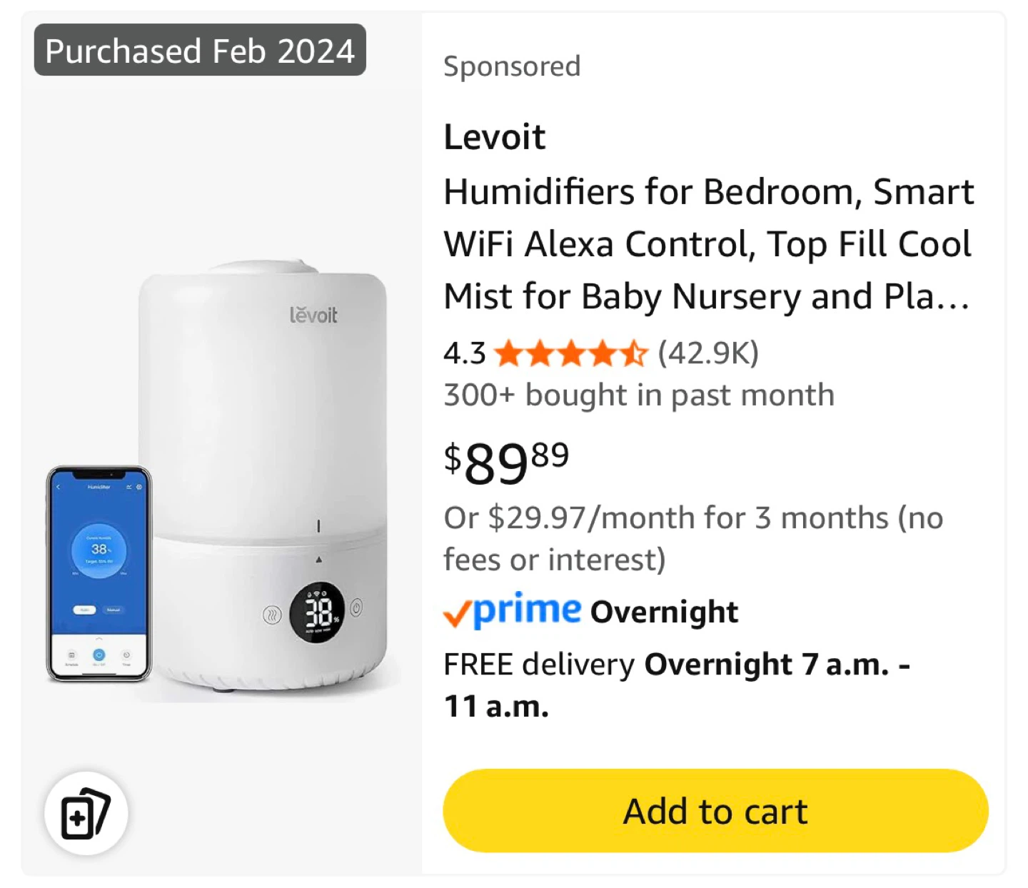 Levoit Smart Top-Fill Humidifier - photo 4