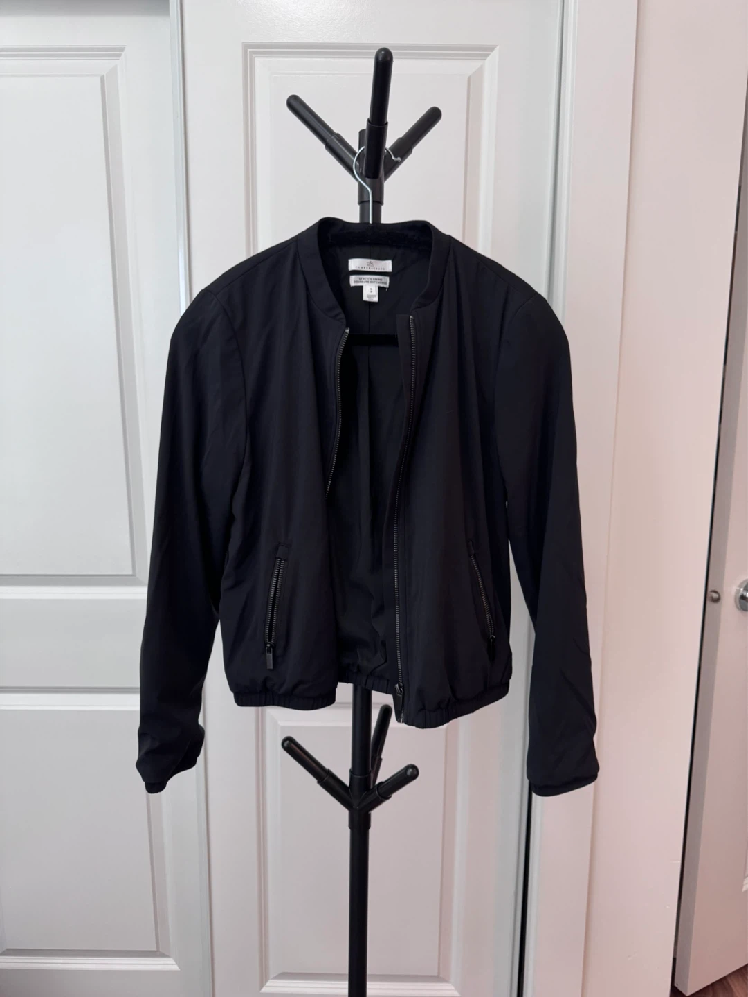 Camber & Grace Black Bomber Jacket Size S