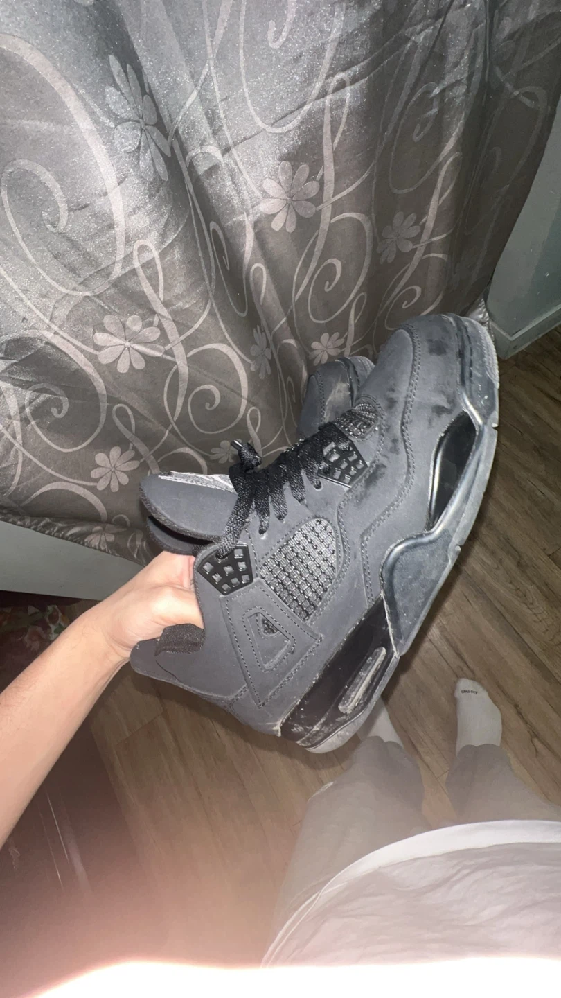 Air Jordan 4 Black Sneakers - photo 2