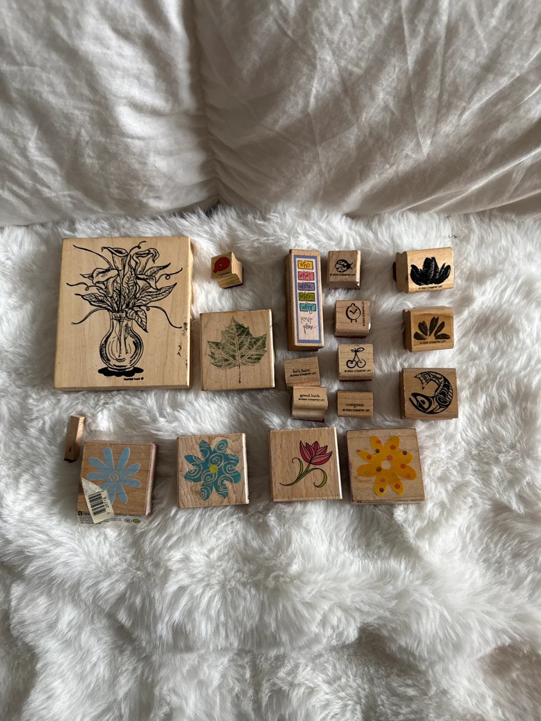 Stampin' Up Rubber Stamps Lot