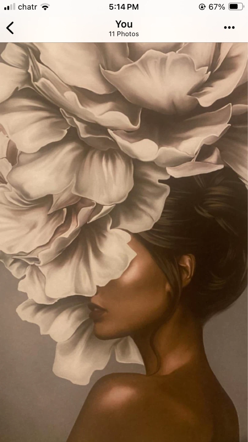 Large Floral Woman Wall Art - photo 4