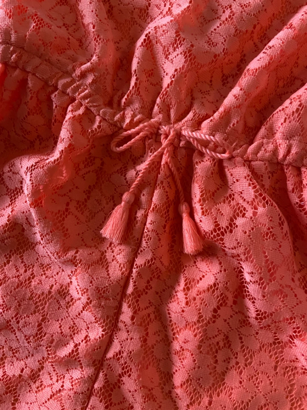 NWT: Real Love Coral Lace Romper Size 14/16 - photo 2