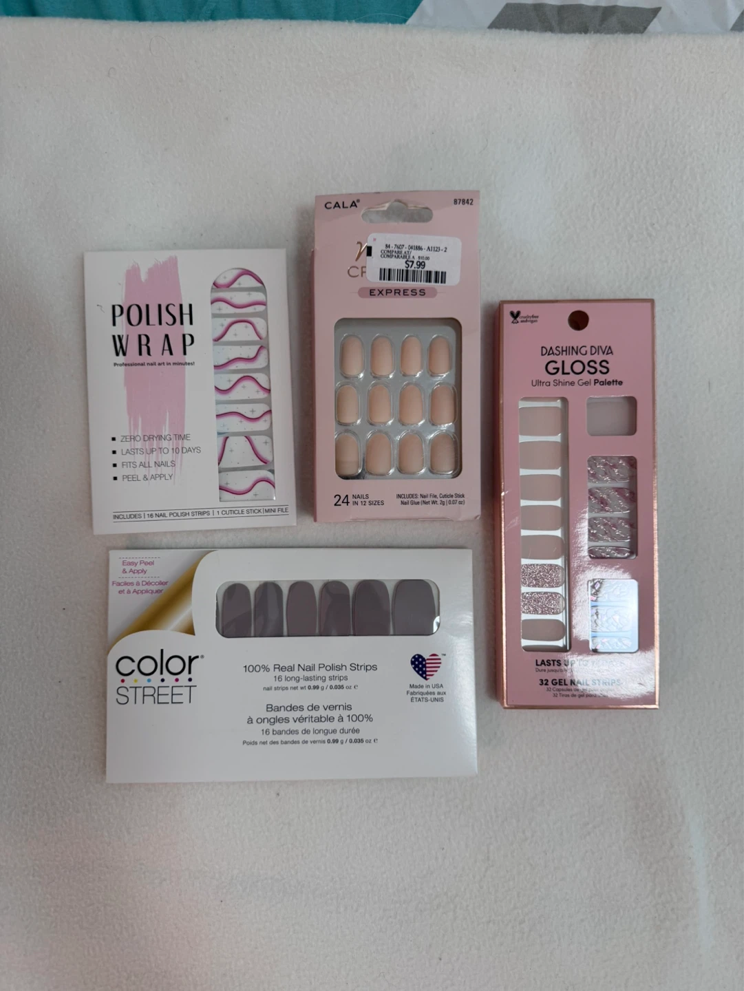 Assorted Nail Wraps and Polish Strips