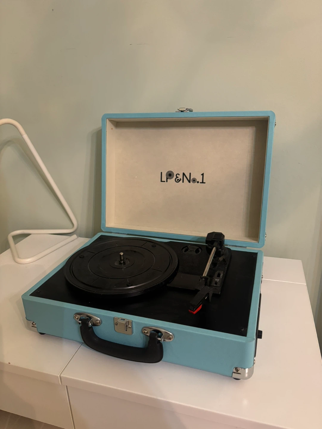 LP & No. 1 Portable Record Player Turntable - Teal