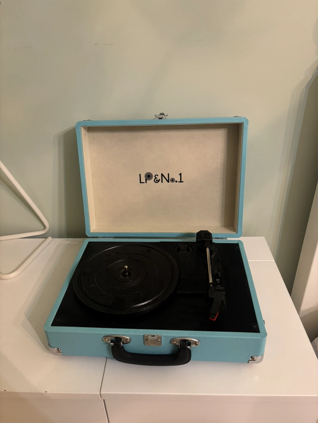 LP & No. 1 Portable Record Player Turntable - Teal - photo 2