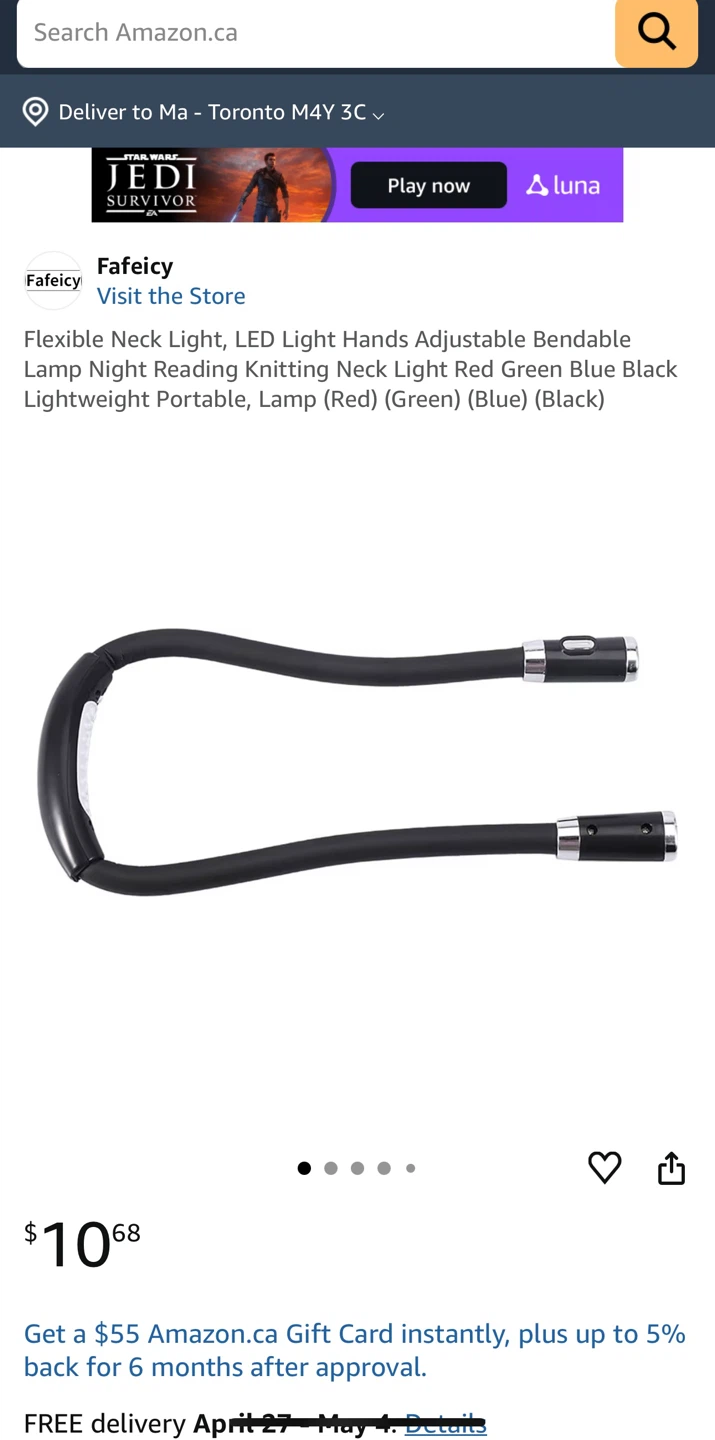 2 Flexible Neck Lights LED Black - photo 3