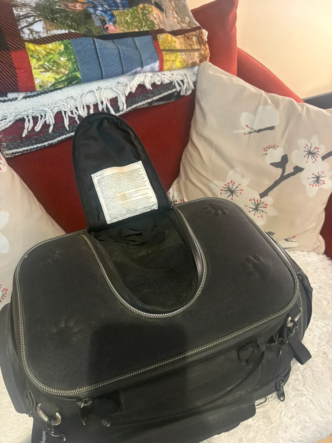 Black Pet Carrier Bag - photo 2