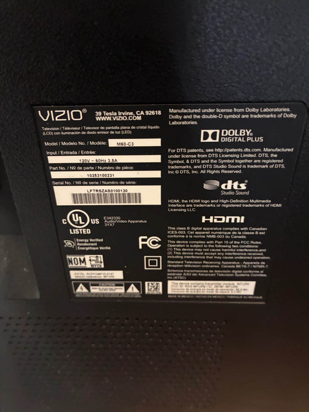VIZIO M60-C3 60" Smart LED TV - photo 2