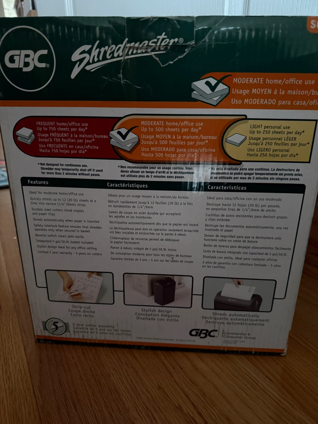GBC Shredmaster SC 070 Paper Shredder - photo 2